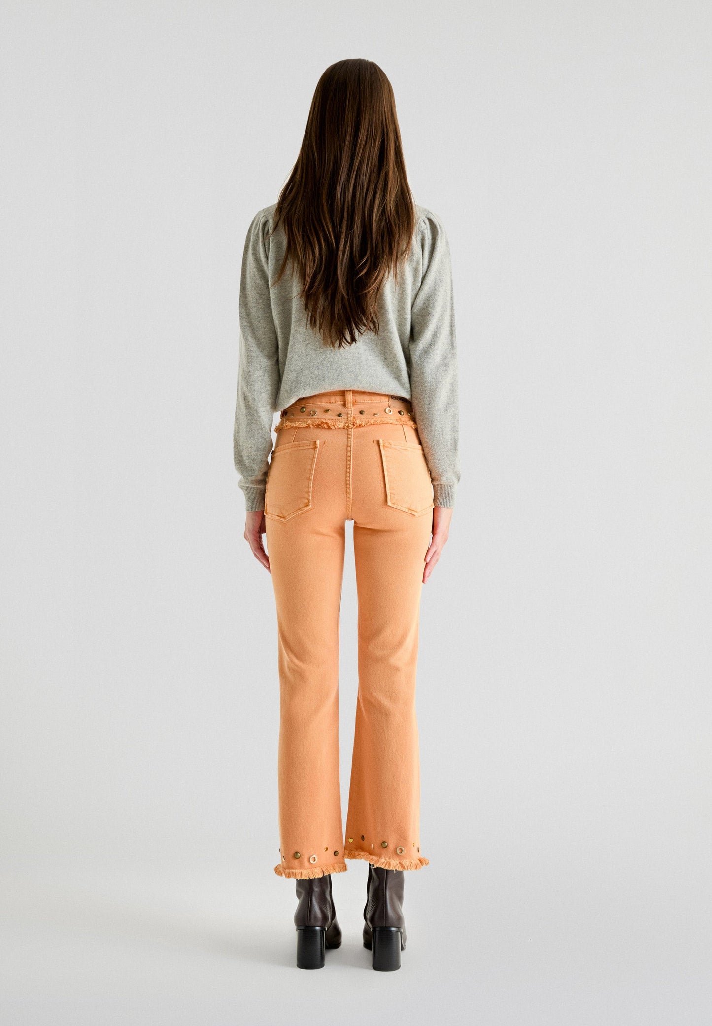 STUDS COLOR DENIM PANT