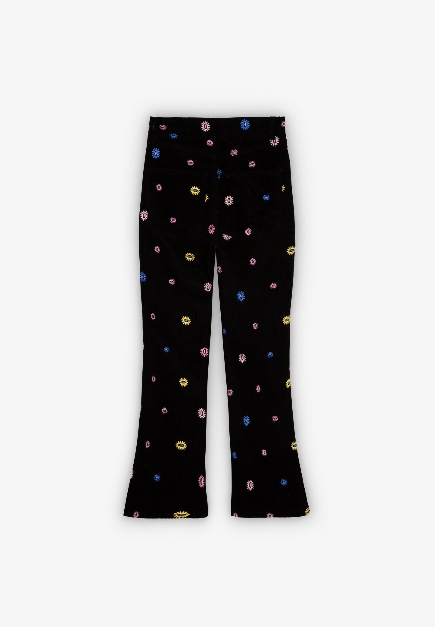 CORDUROY EMBROIDERED TROUSERS