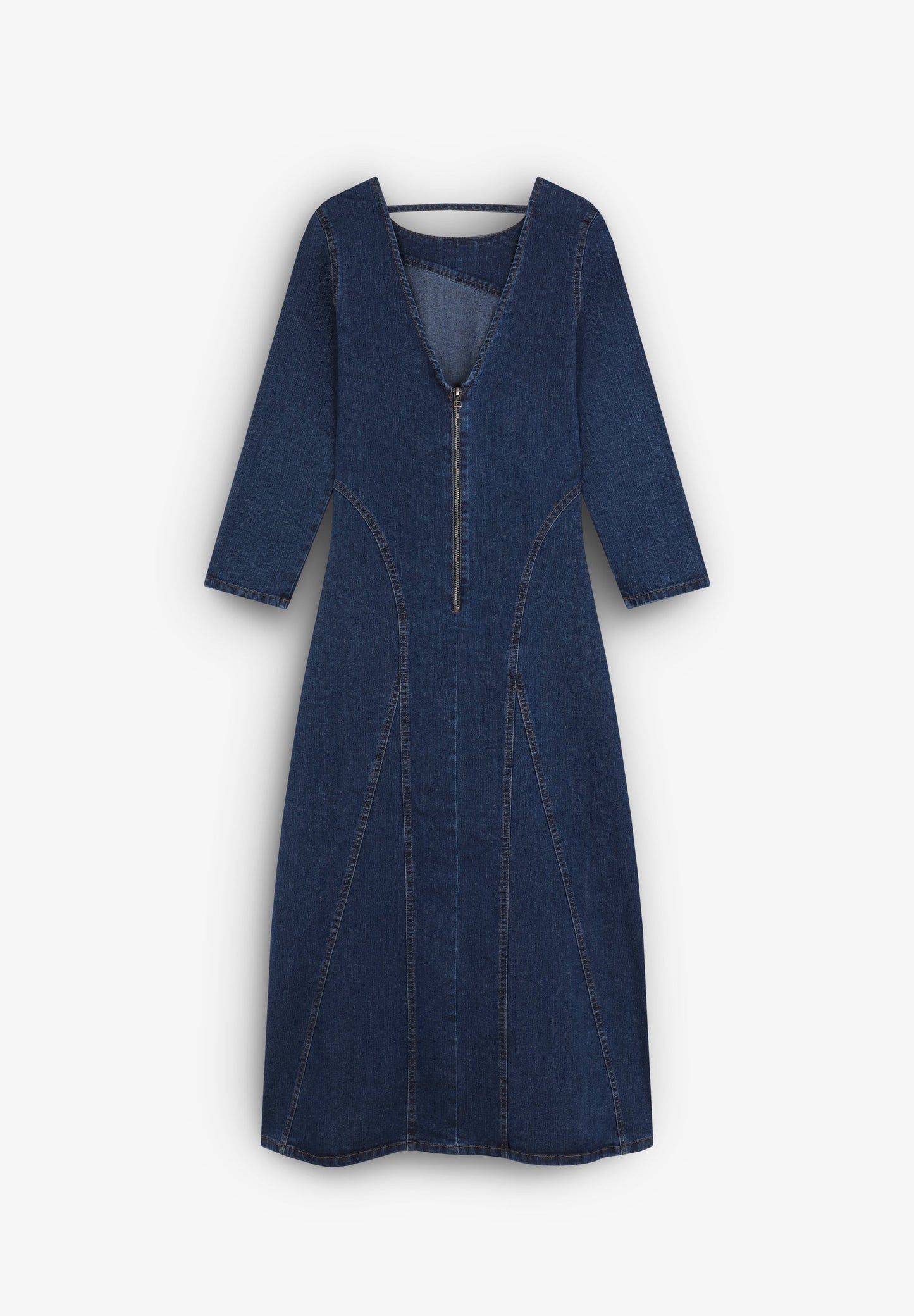 DENIM MIDI DRESS