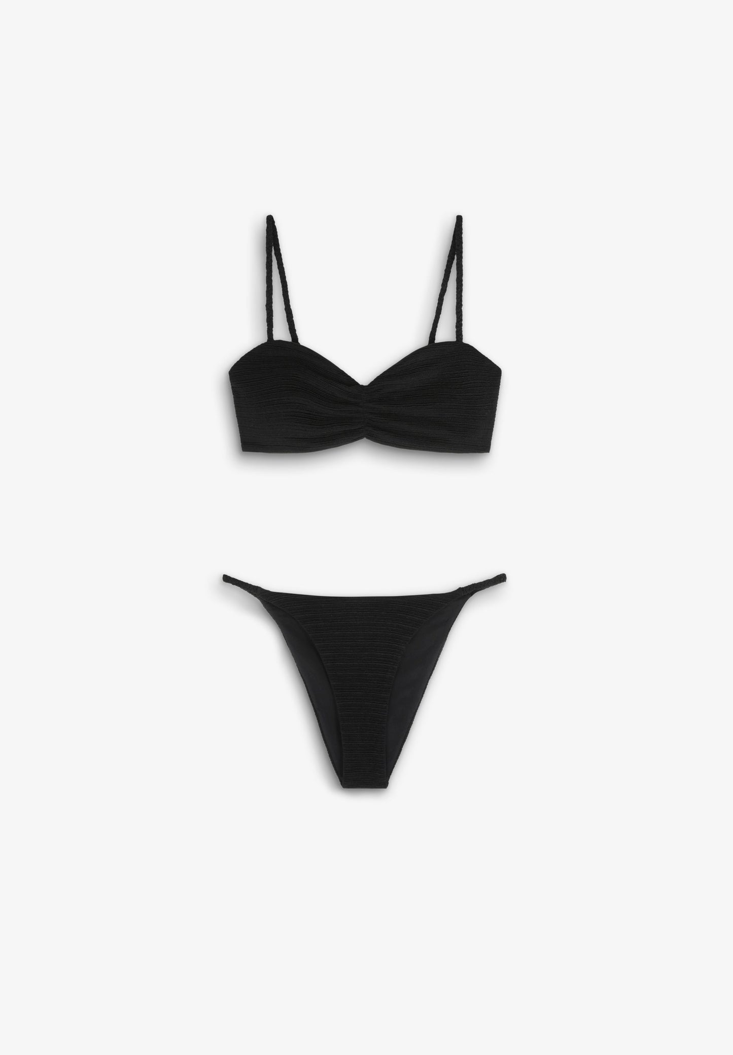 BIKINI WITH BRAIDED STRAPS DETAIL