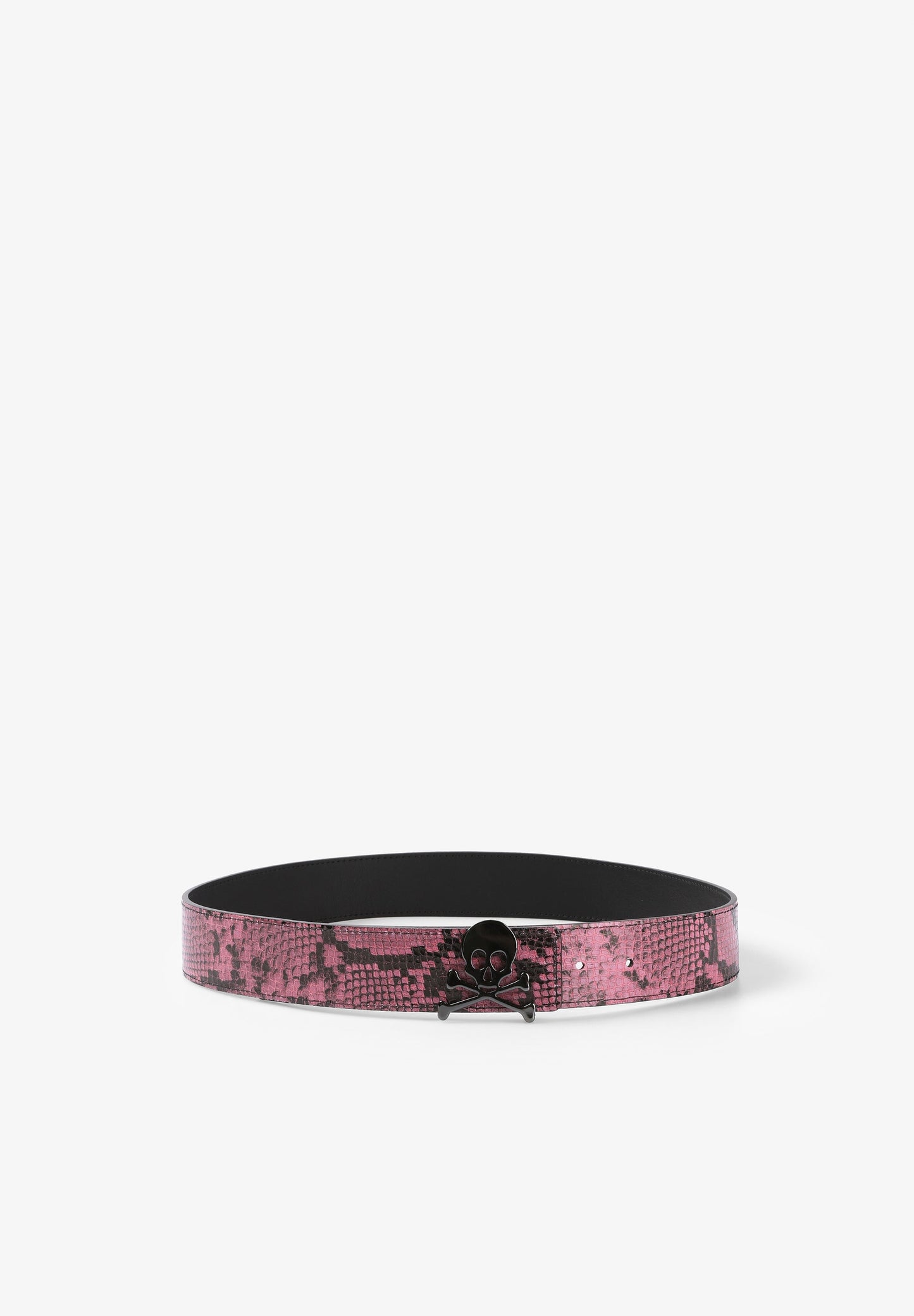 REVERSIBLE BELT WITH SKULL