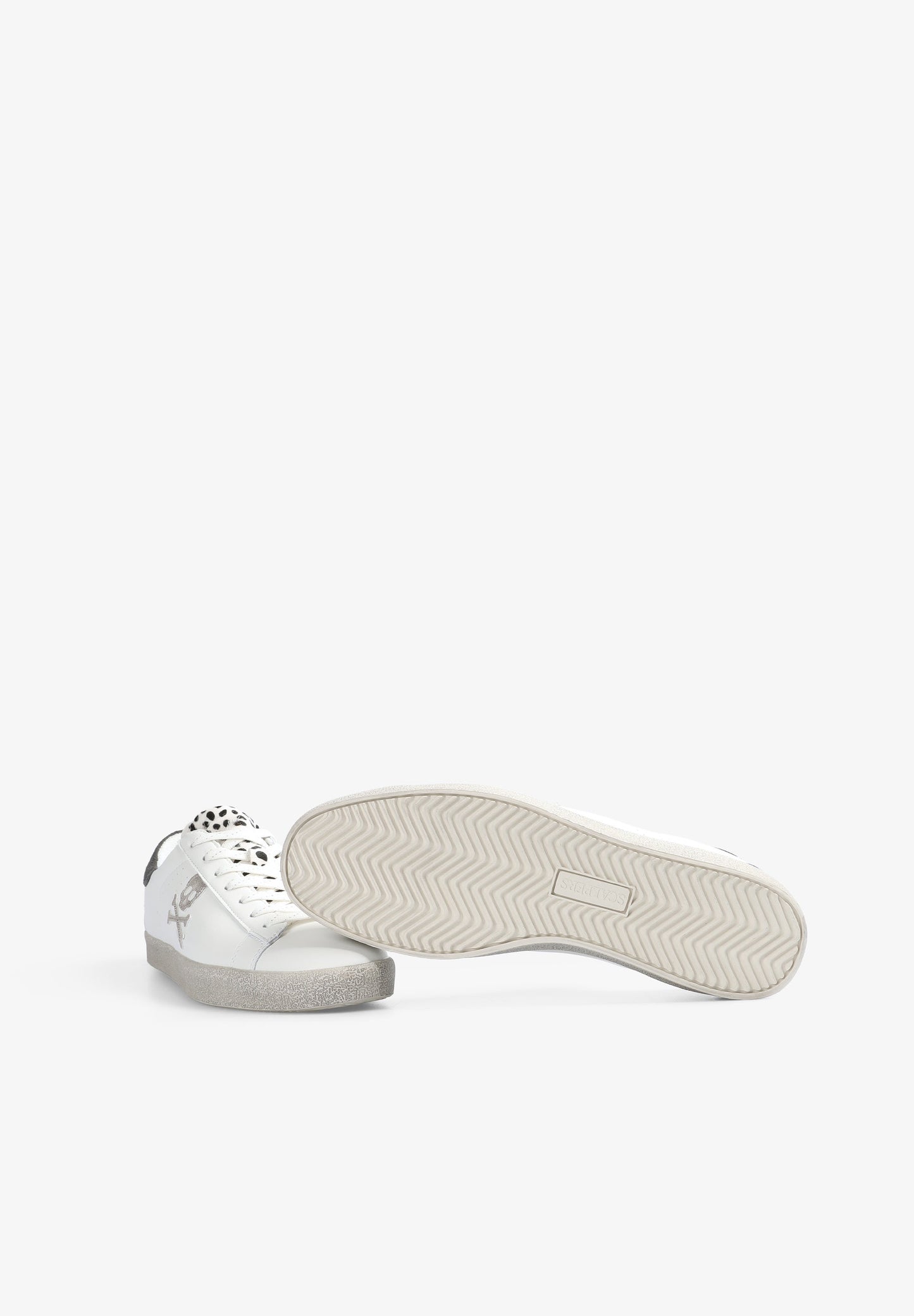 LOW TOP SNEAKERS WITH ANIMAL PRINT DETAIL