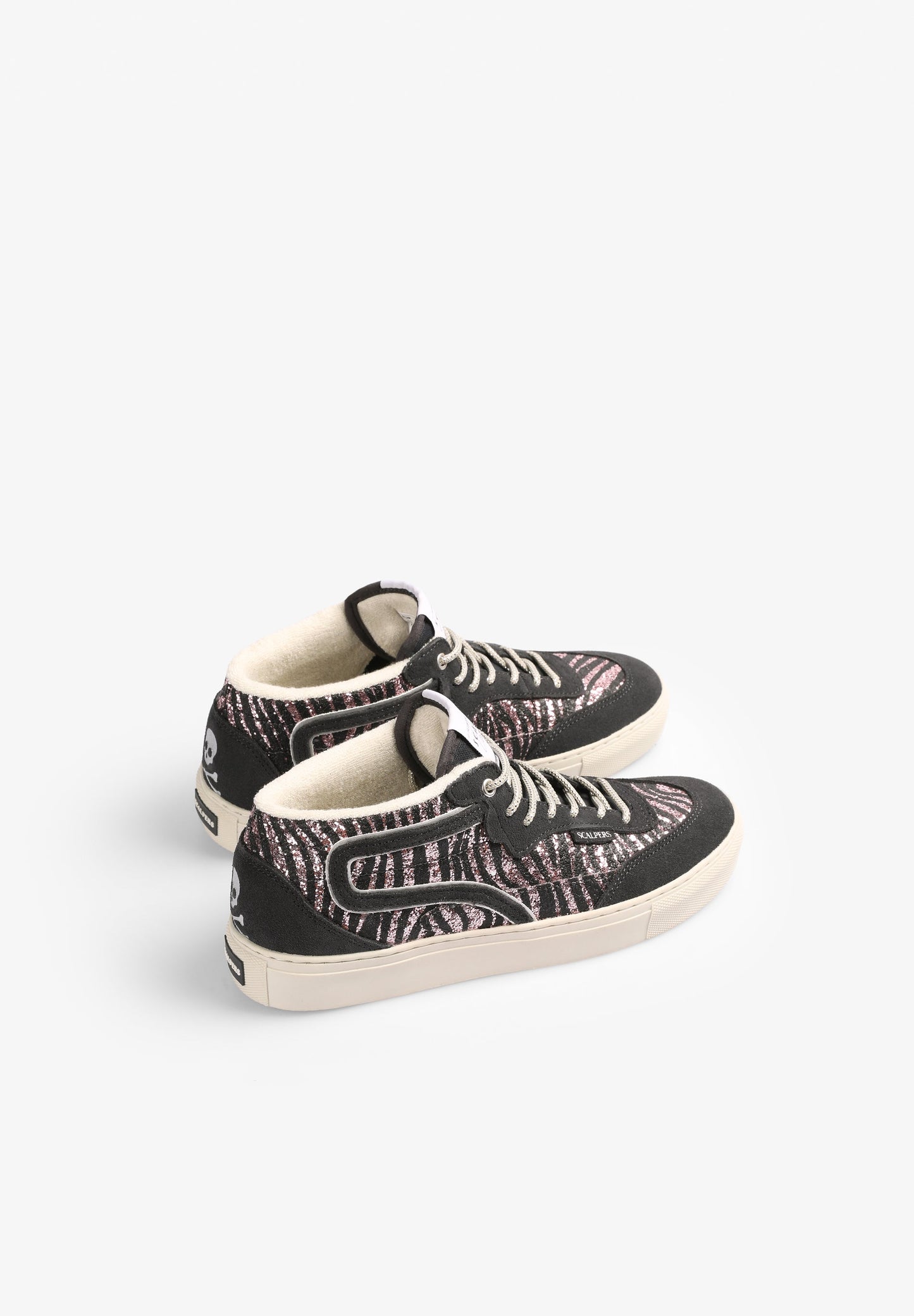 ANIMAL PRINT GLITTER SNEAKERS