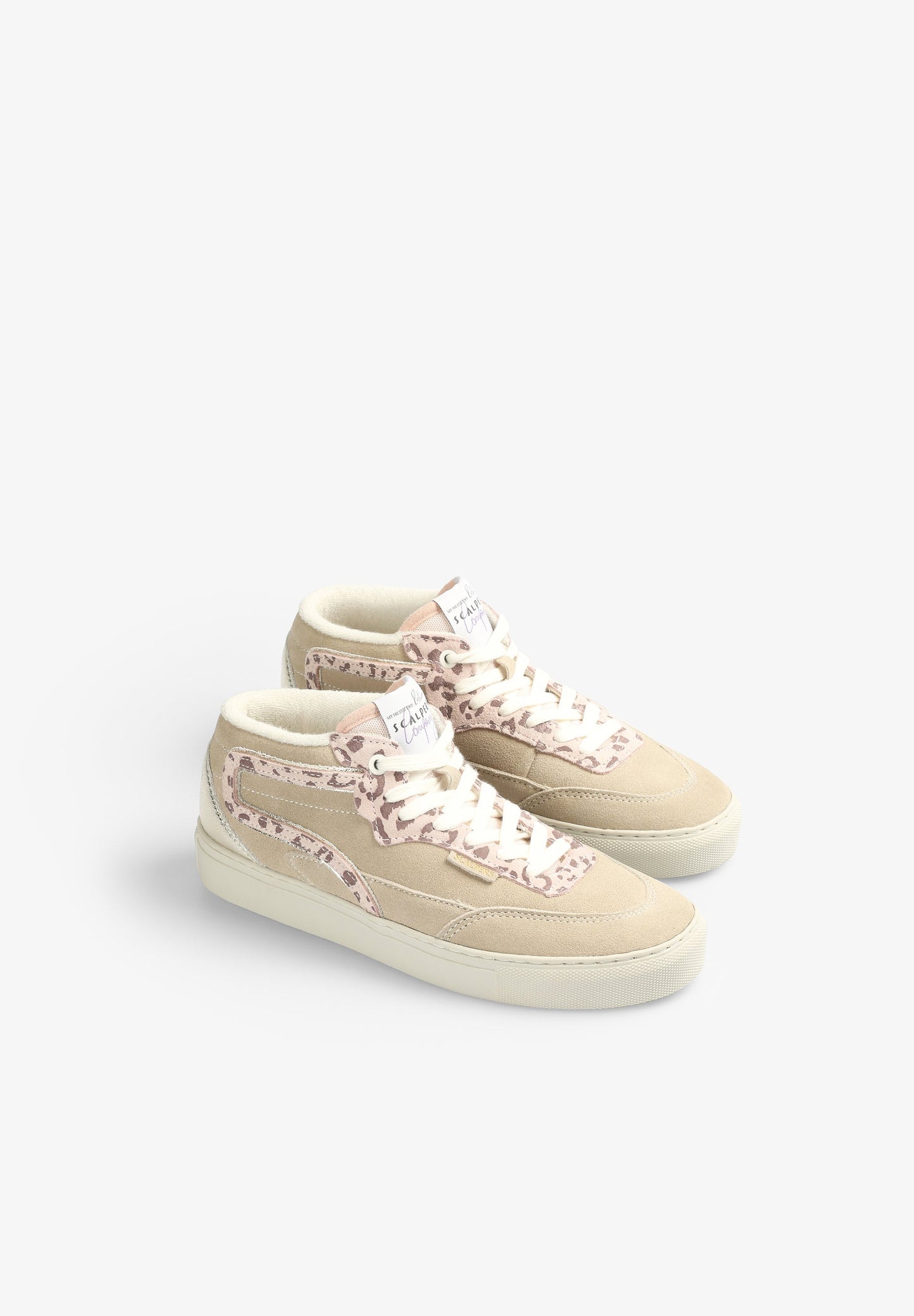 ANIMAL PRINT SNEAKERS WITH METALLIC DETAIL