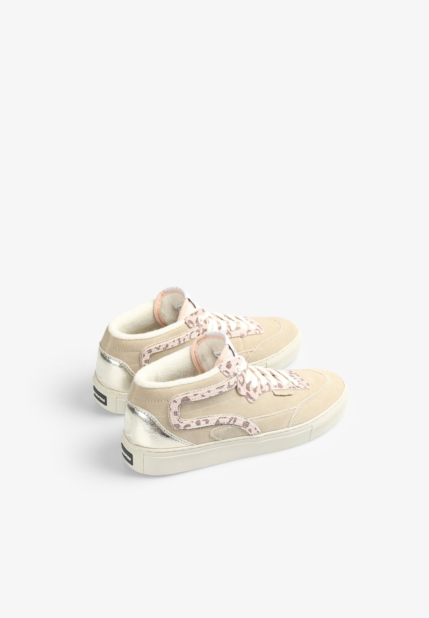 ANIMAL PRINT SNEAKERS WITH METALLIC DETAIL