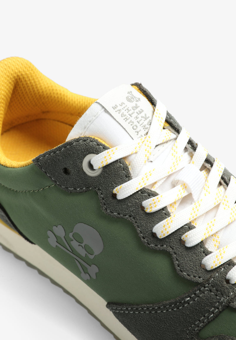 SNEAKERS WITH THREE-TONE SKULL