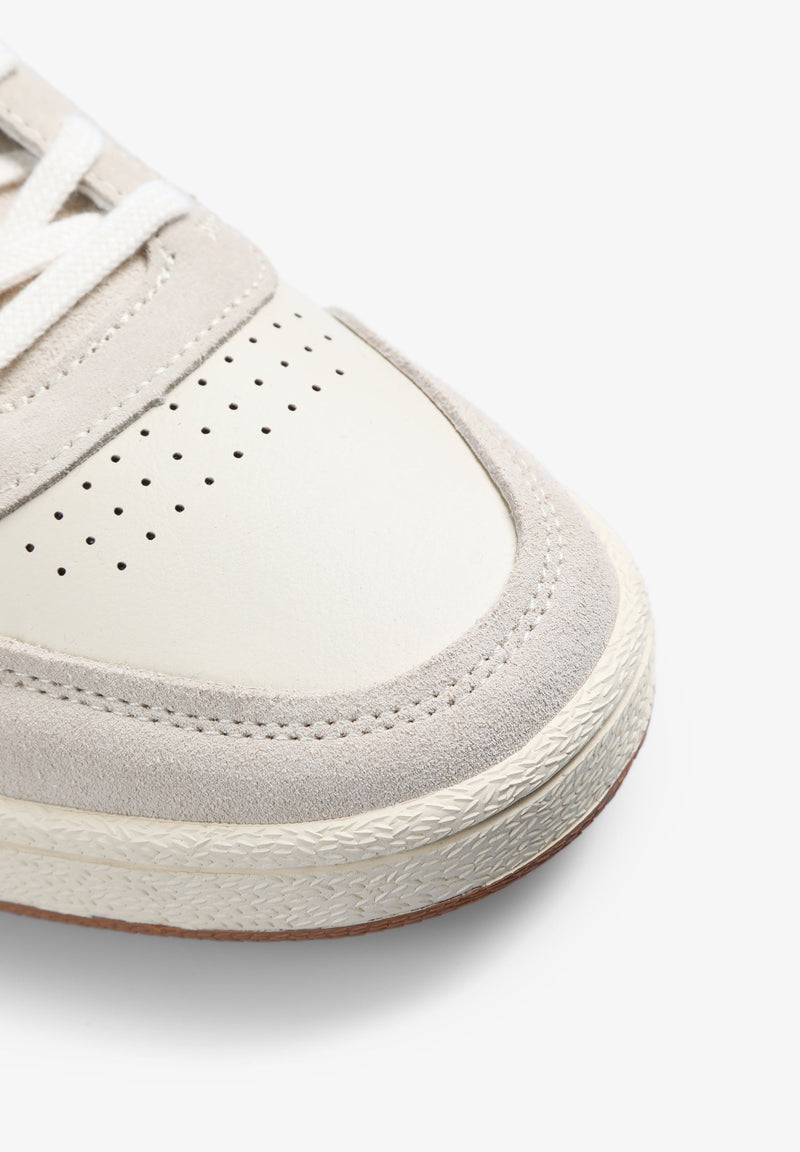 SNEAKERS IN NAPPA LEATHER WITH EMBOSSED DETAIL