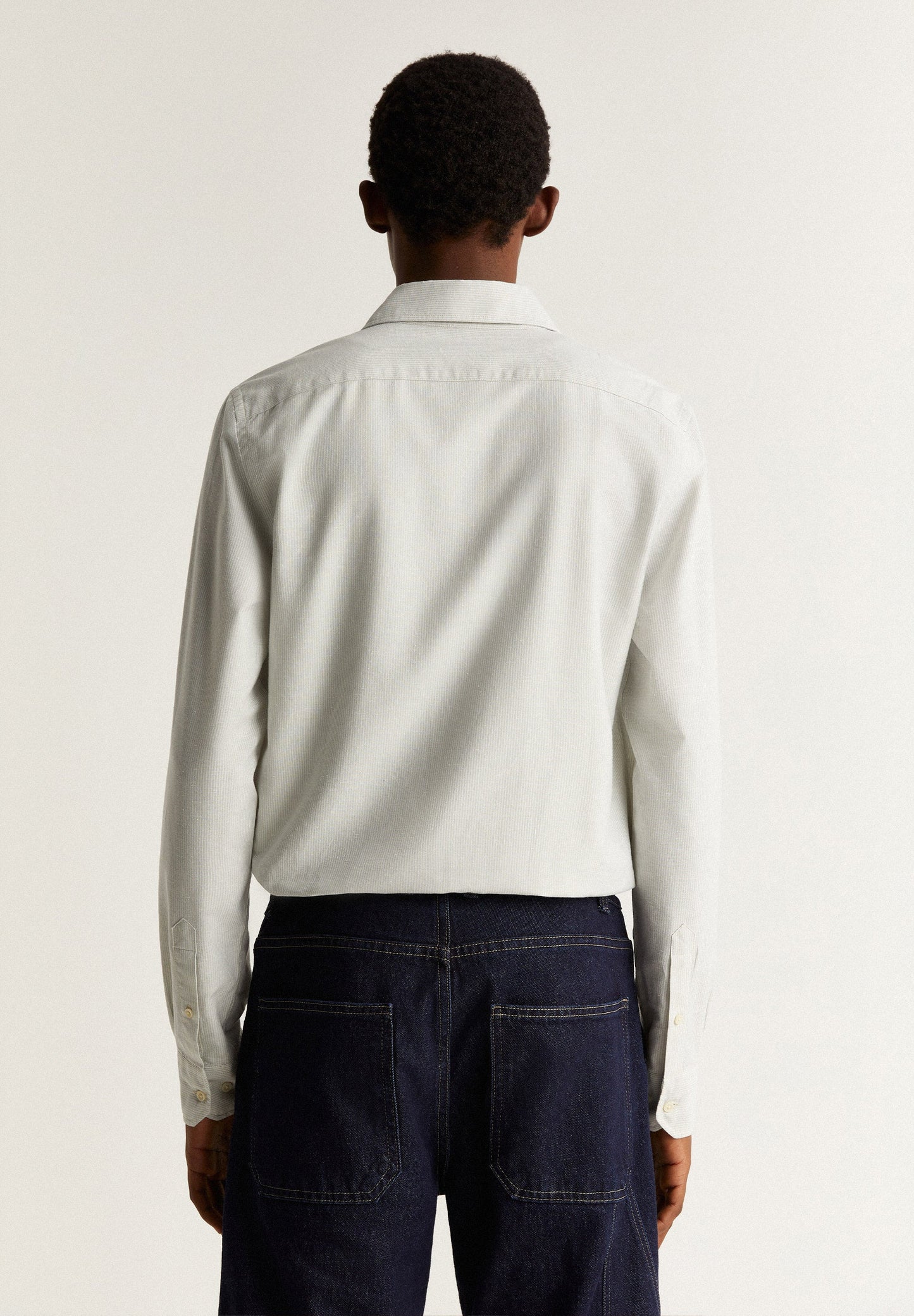 STRIPED SHIRT WITH SKULL AND PLACKET