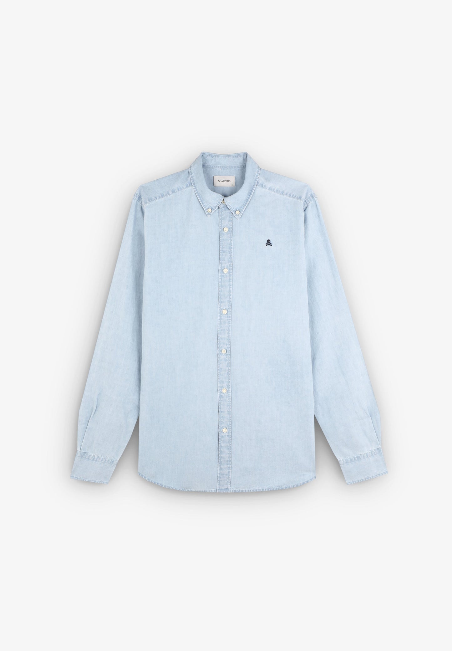 BUTTON-DOWN COLLAR DENIM SHIRT