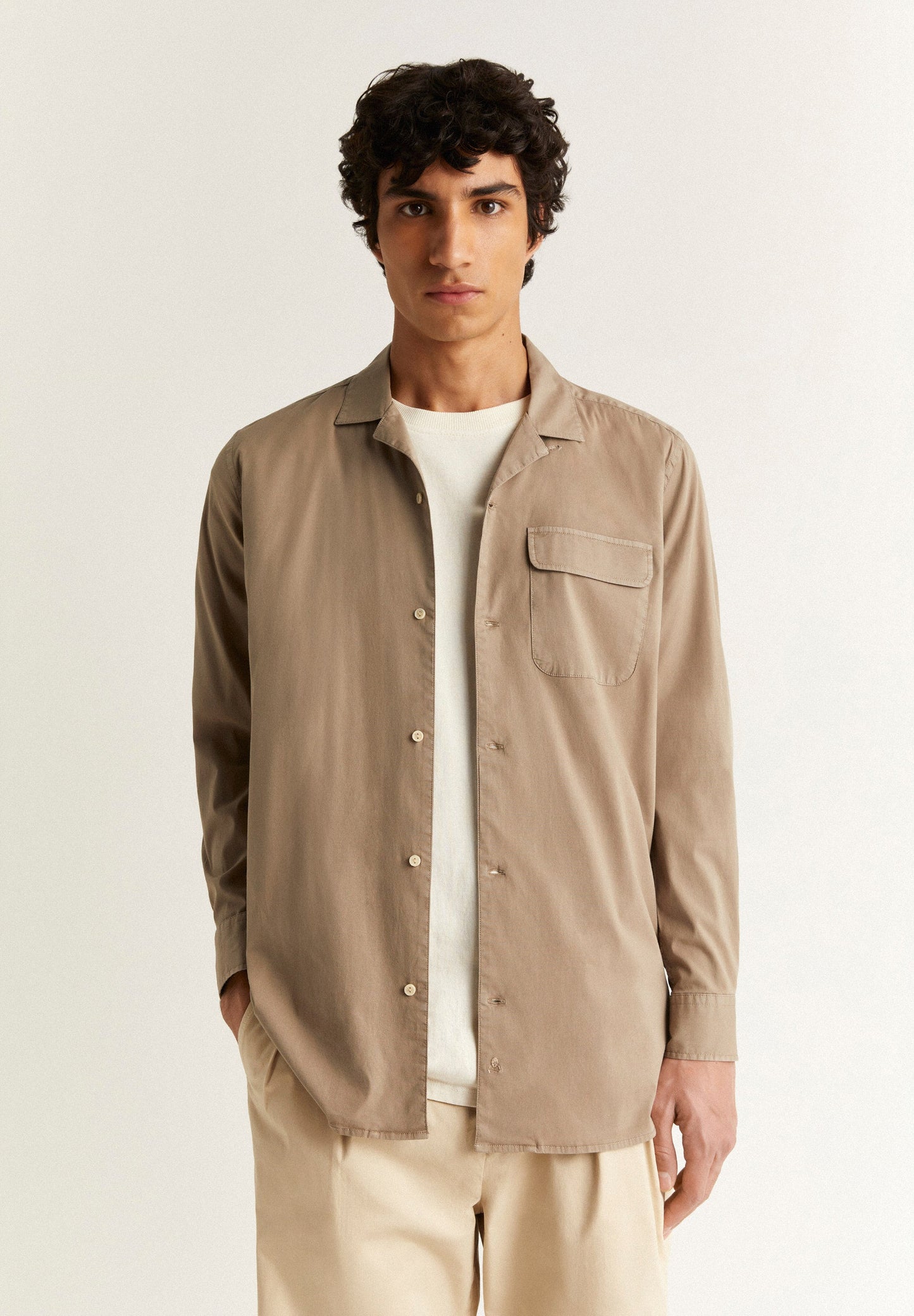 SHIRT WITH PYJAMA-STYLE COLLAR