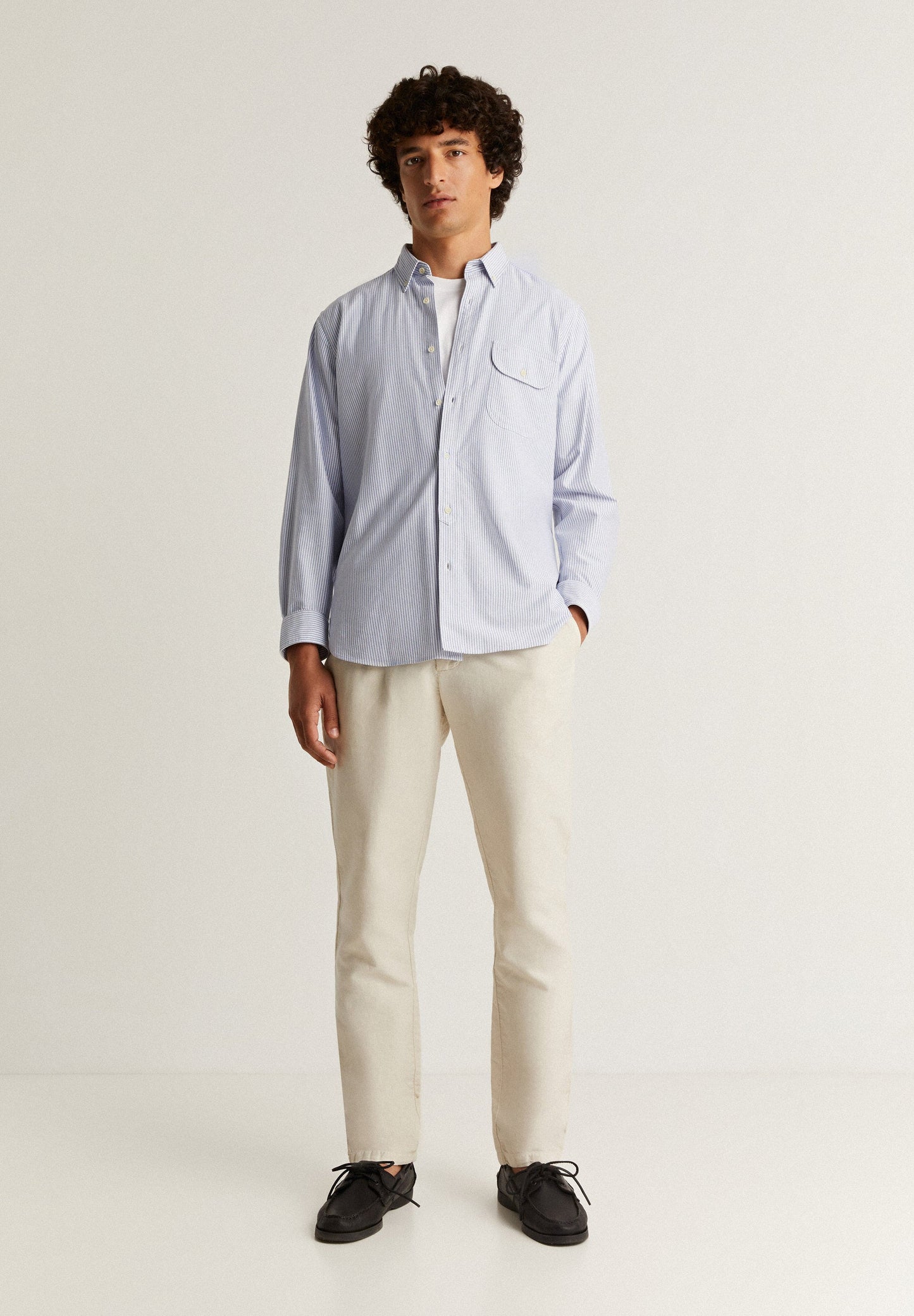 PREMIUM STRIPED OXFORD SHIRT WITH POCKET