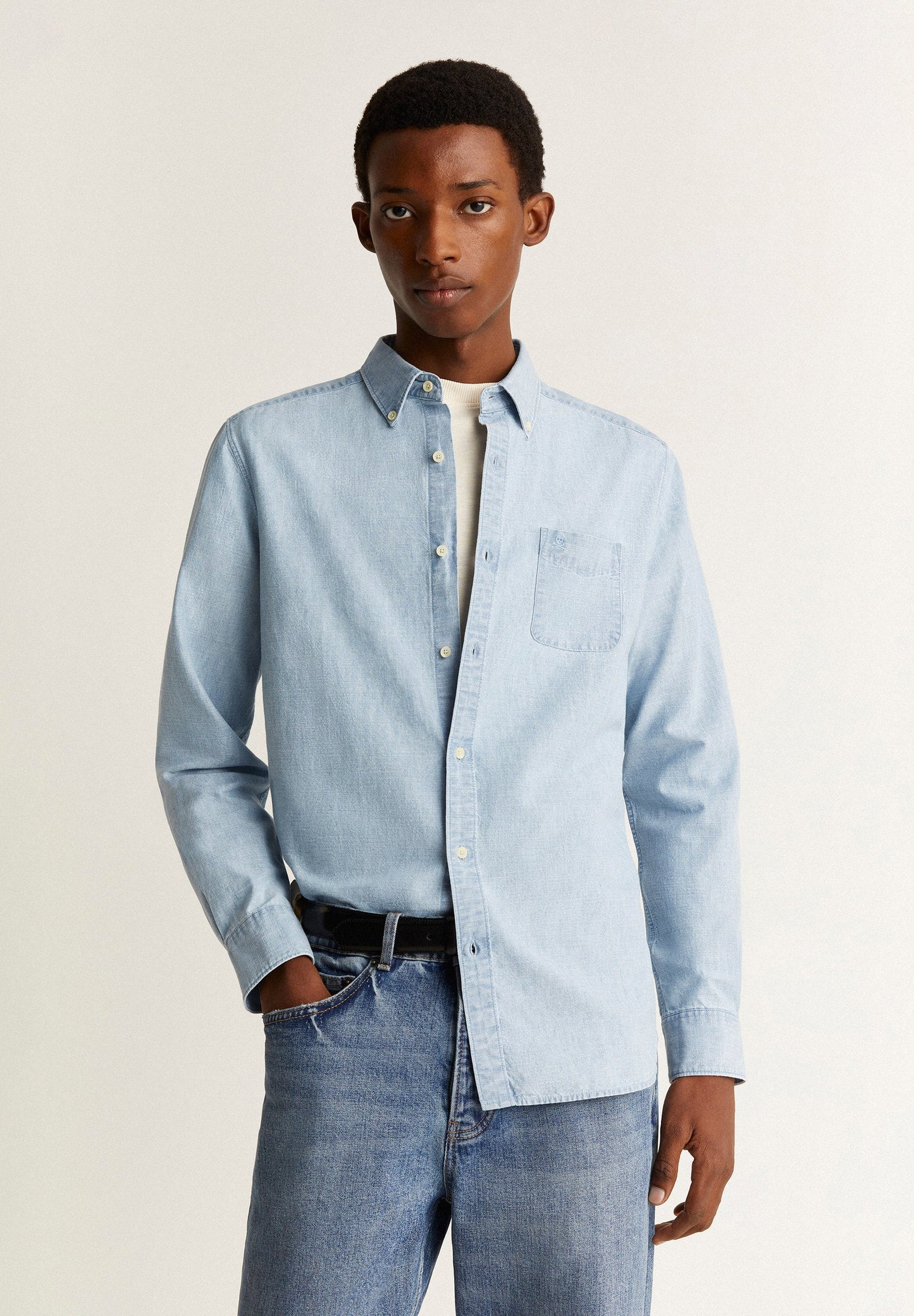 DENIM SHIRT WITH POCKET