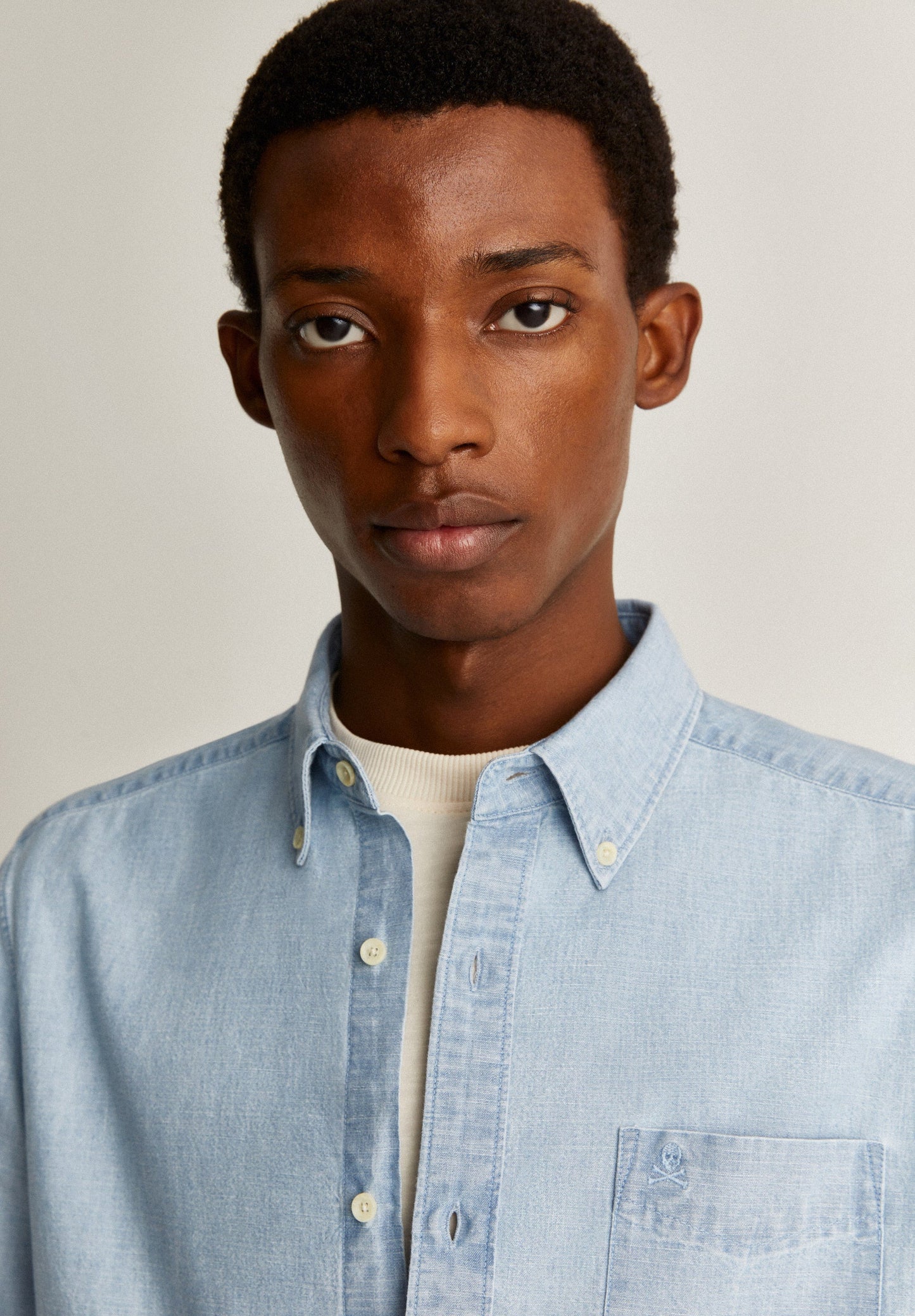 DENIM SHIRT WITH POCKET