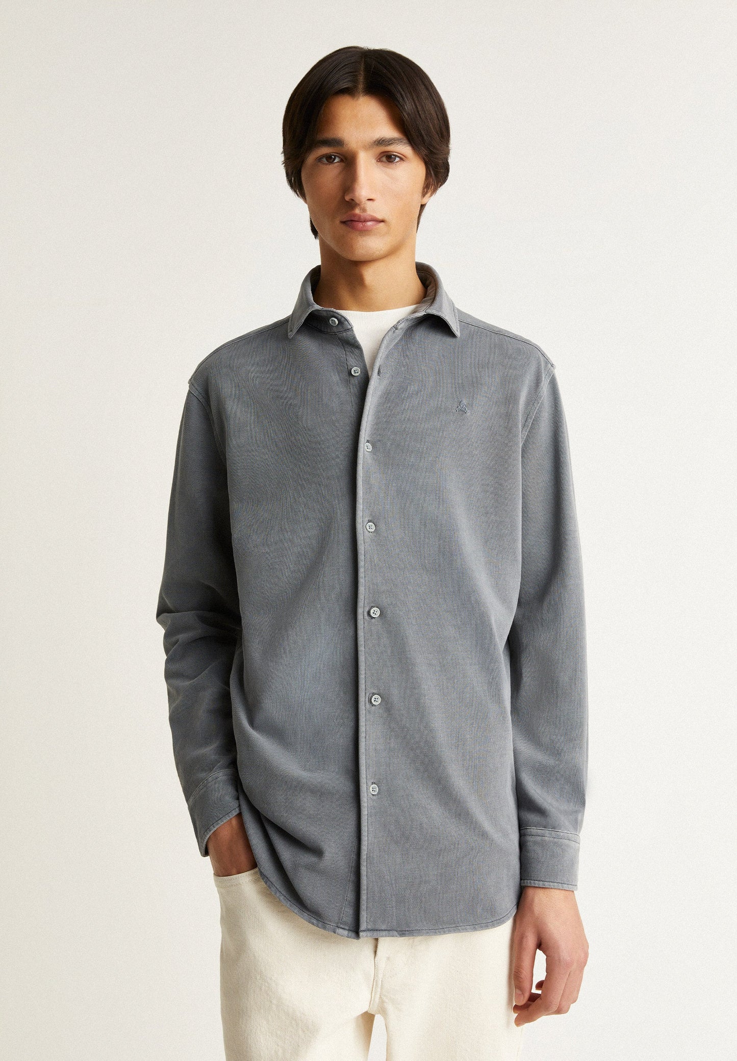 PIQUÉ SHIRT WITH MATCHING SKULL