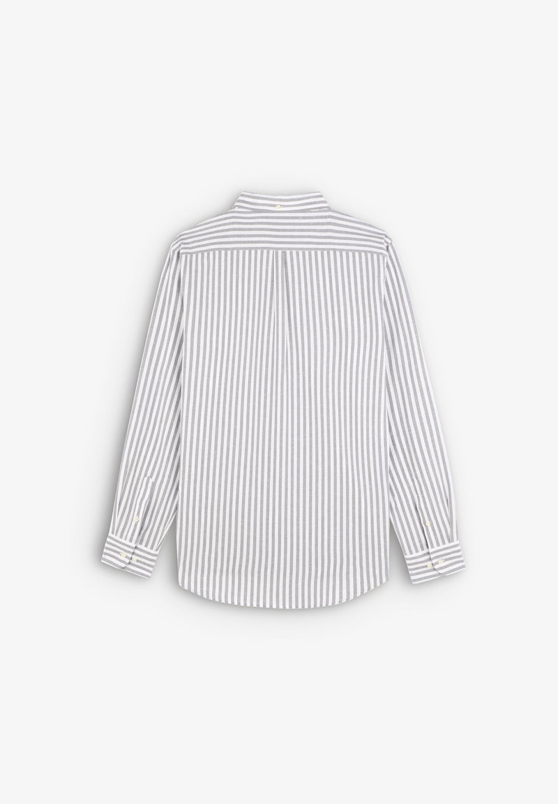 STRIPE SHIRT WITH BUTTON-DOWN COLLAR
