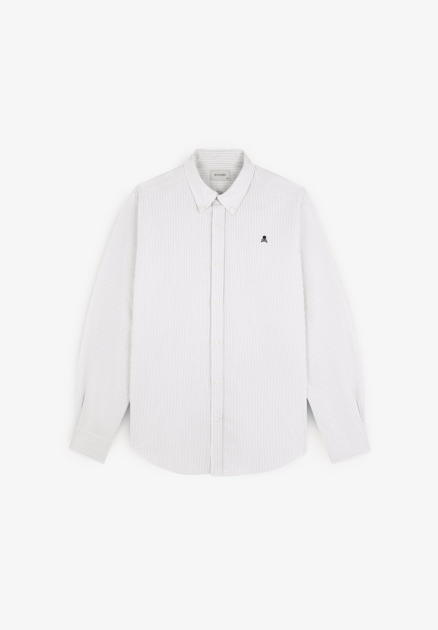 BUTTON COLLAR SKULL SHIRT