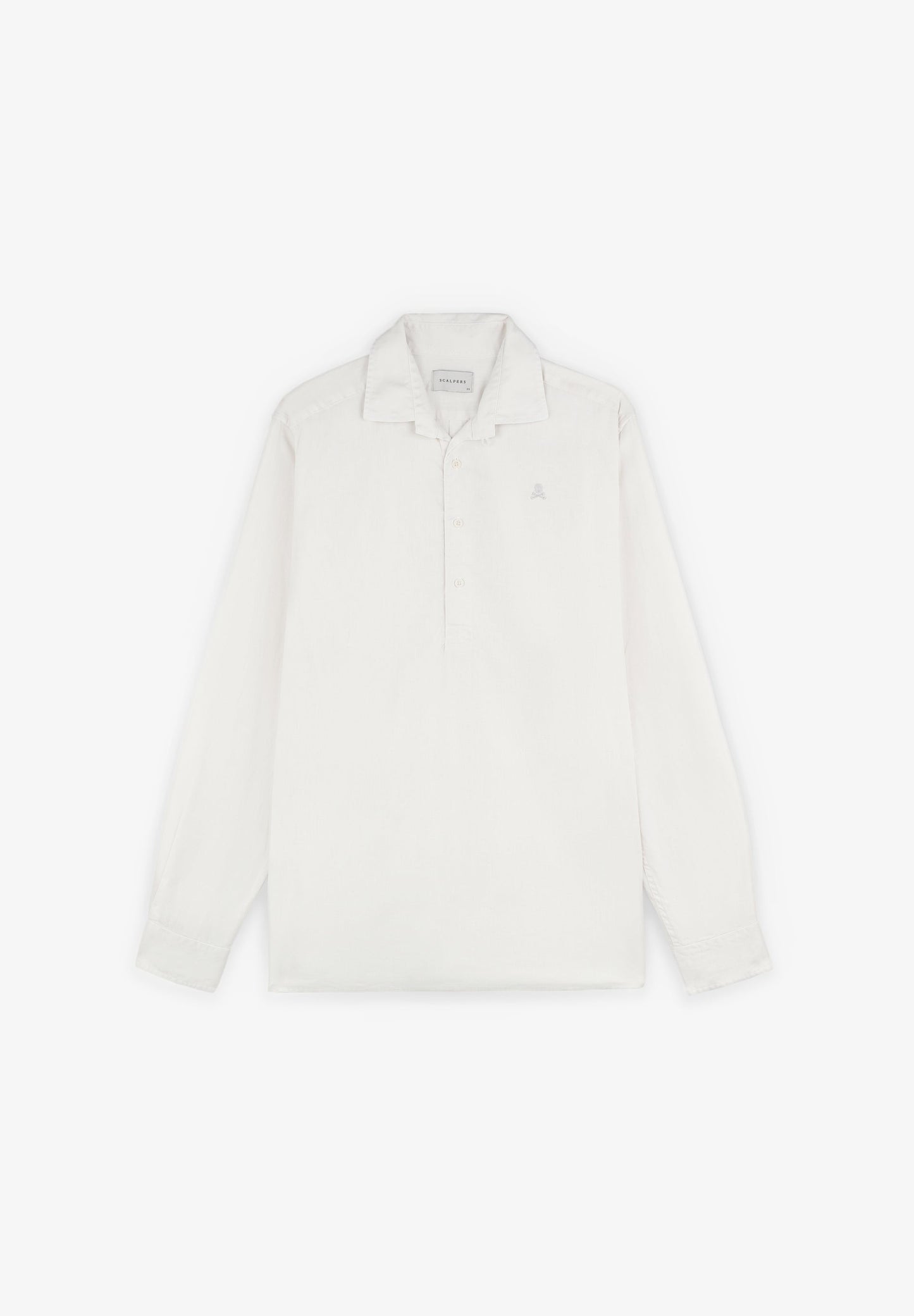 POLO SHIRT WITH EMBROIDERED SKULL