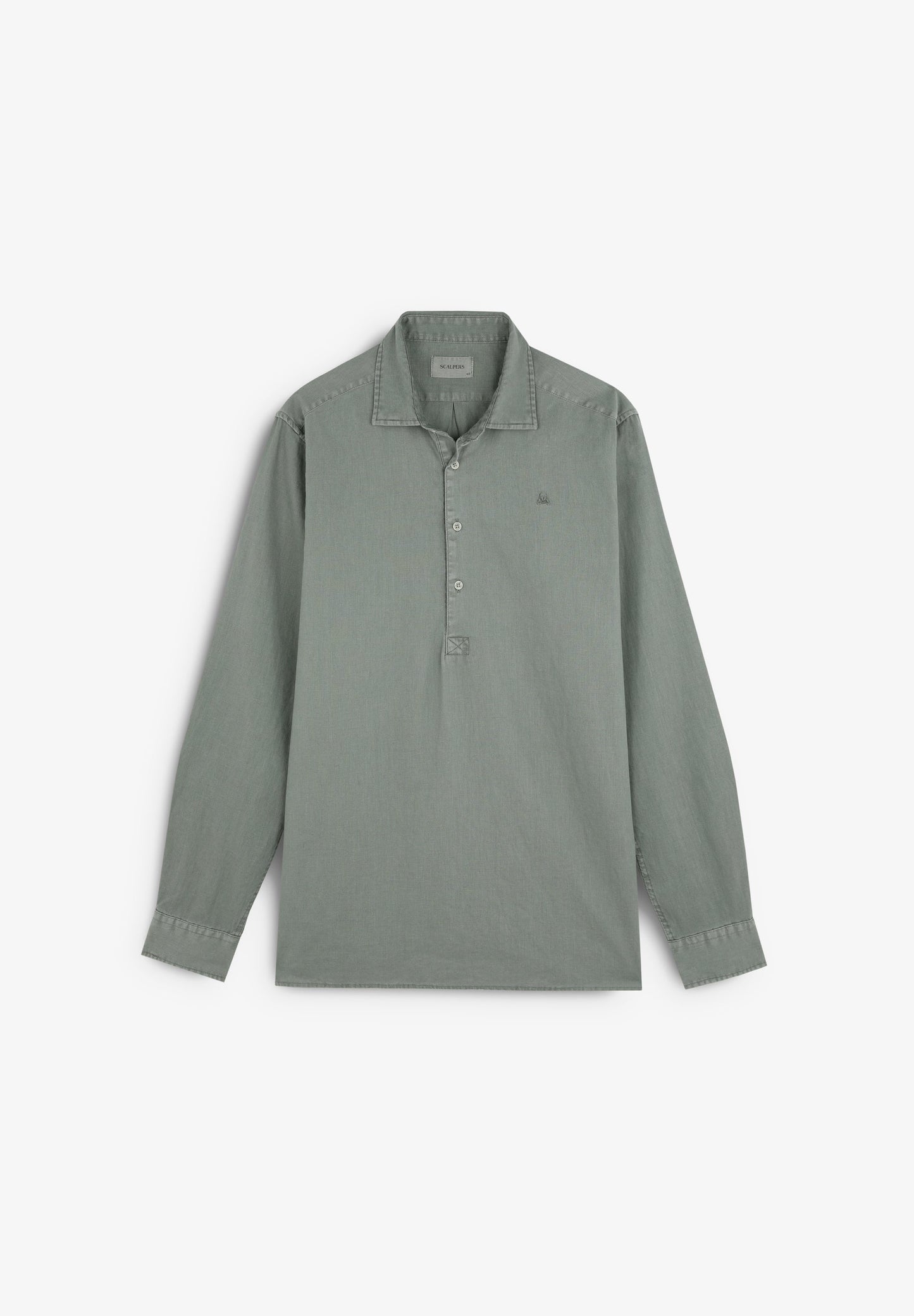 POLO SHIRT WITH EMBROIDERED SKULL