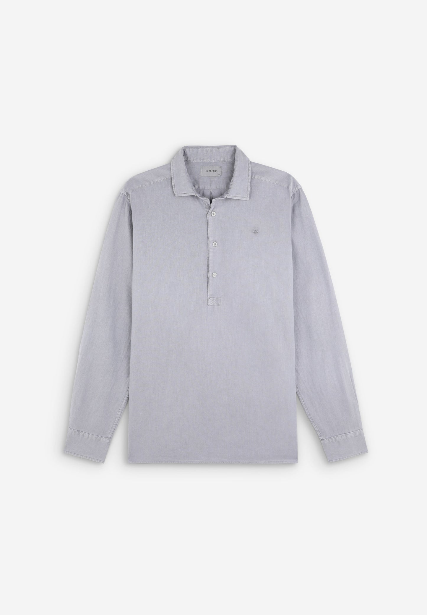 POLO SHIRT WITH EMBROIDERED SKULL