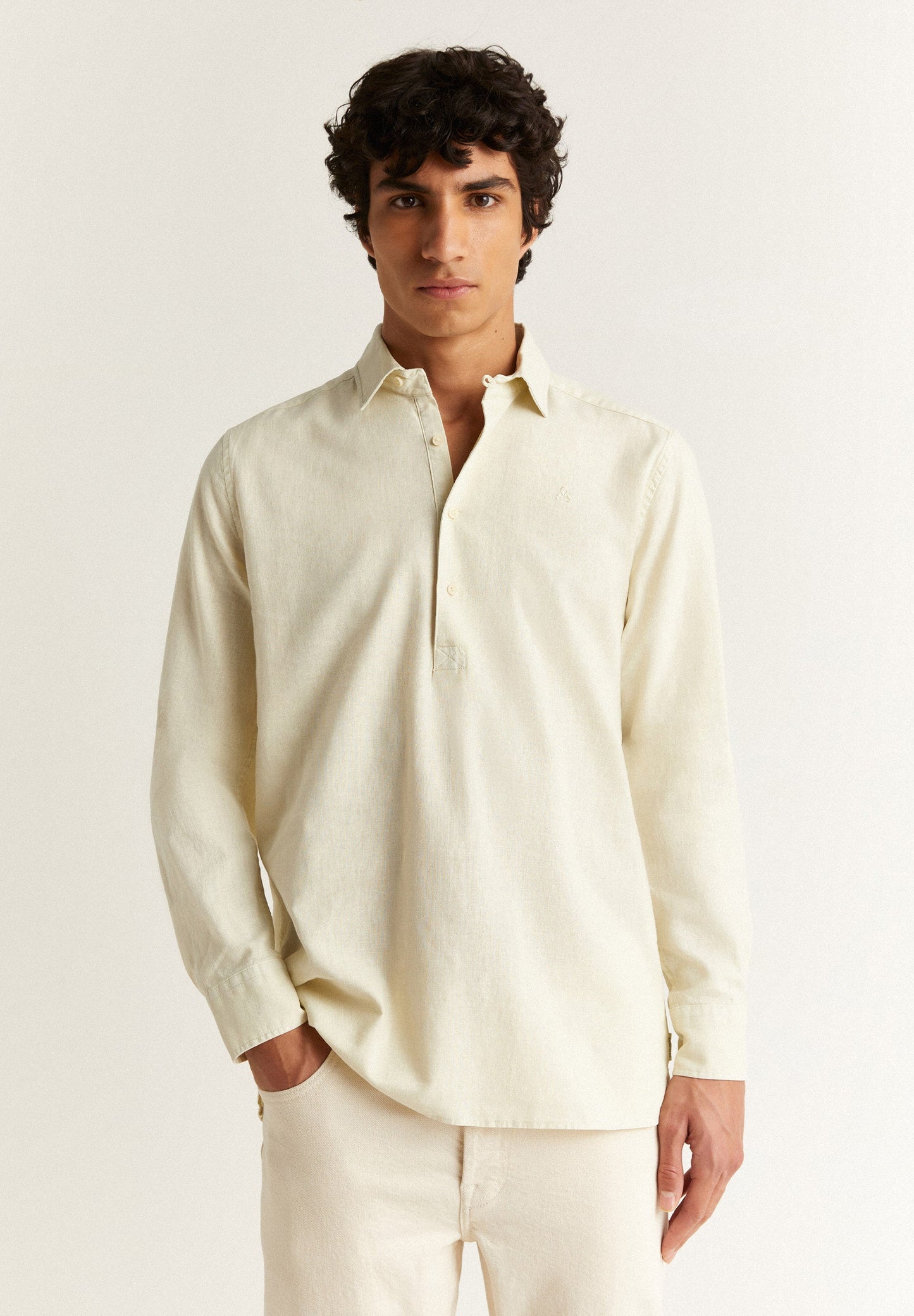 POLO SHIRT WITH EMBROIDERED SKULL