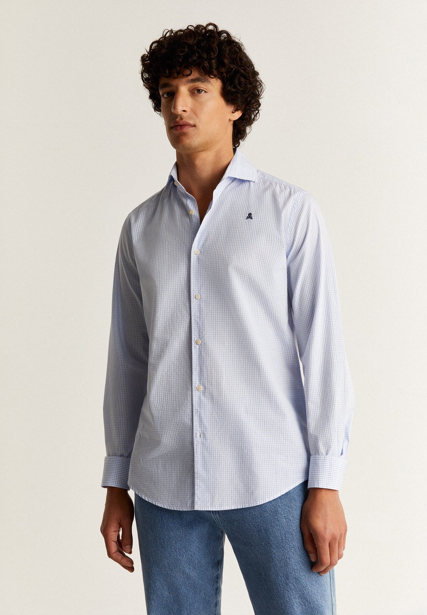 BASIC CHECK DRESS SHIRT