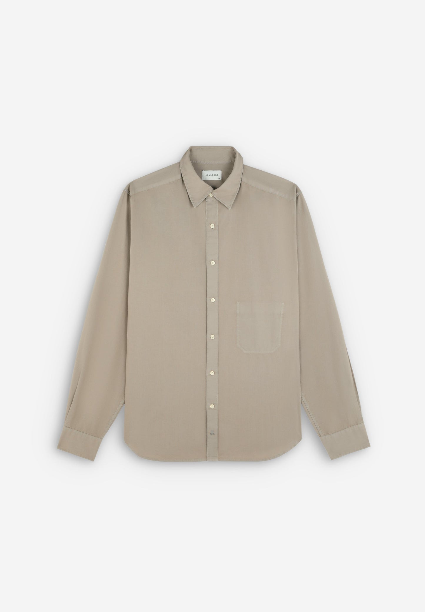 SHIRT WITH SKULL PLACKET