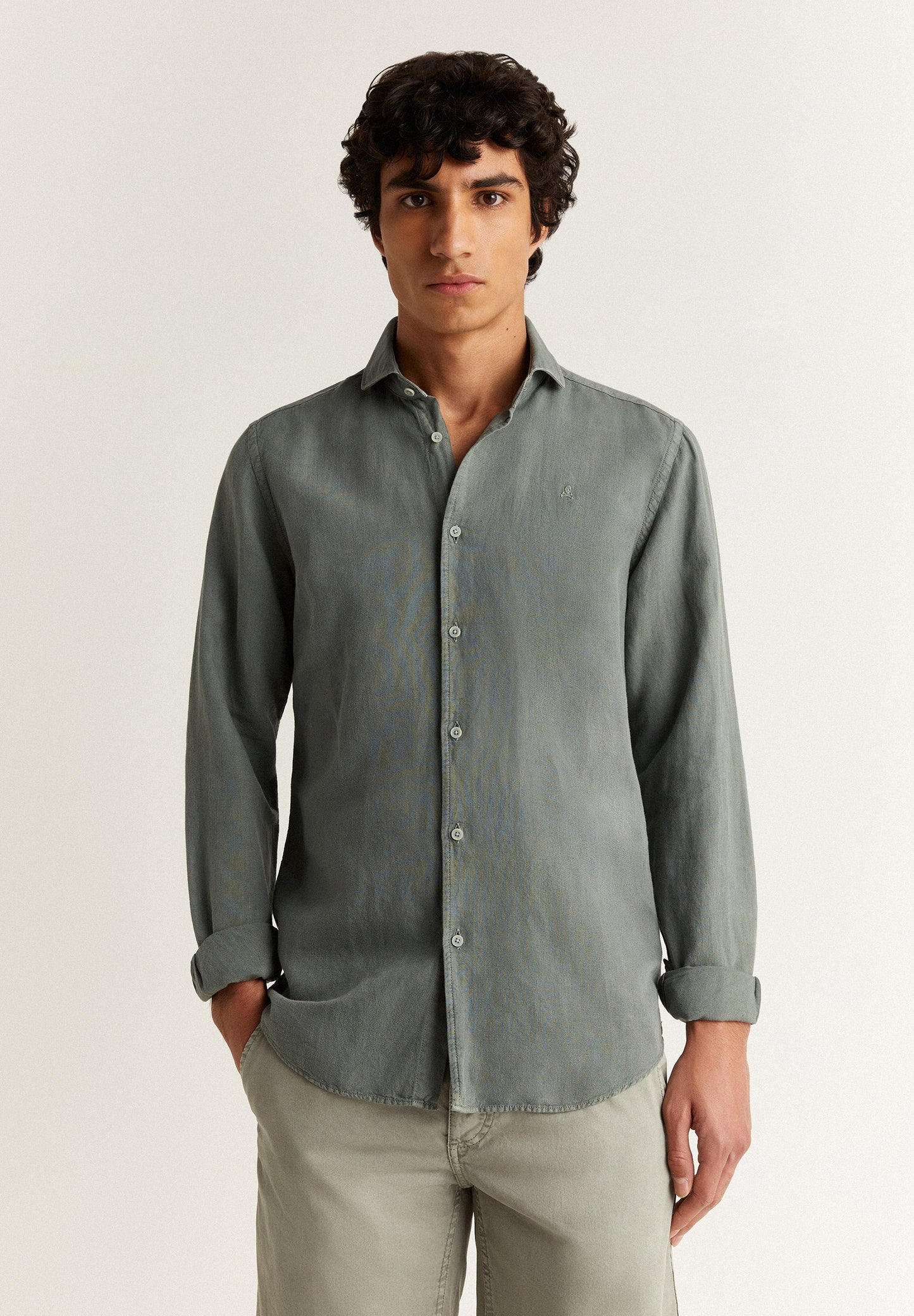 LINEN SKULL SHIRT