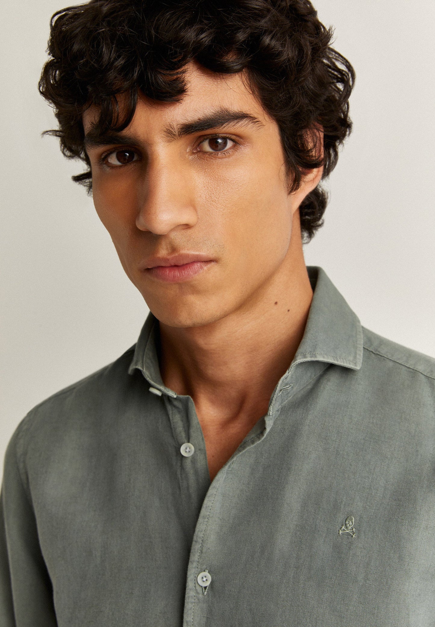 LINEN SKULL SHIRT