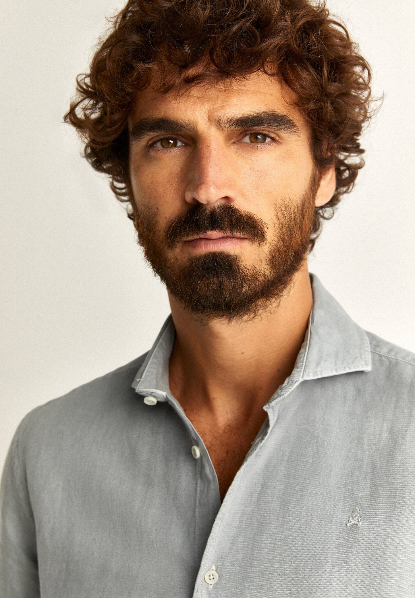 LINEN SKULL SHIRT