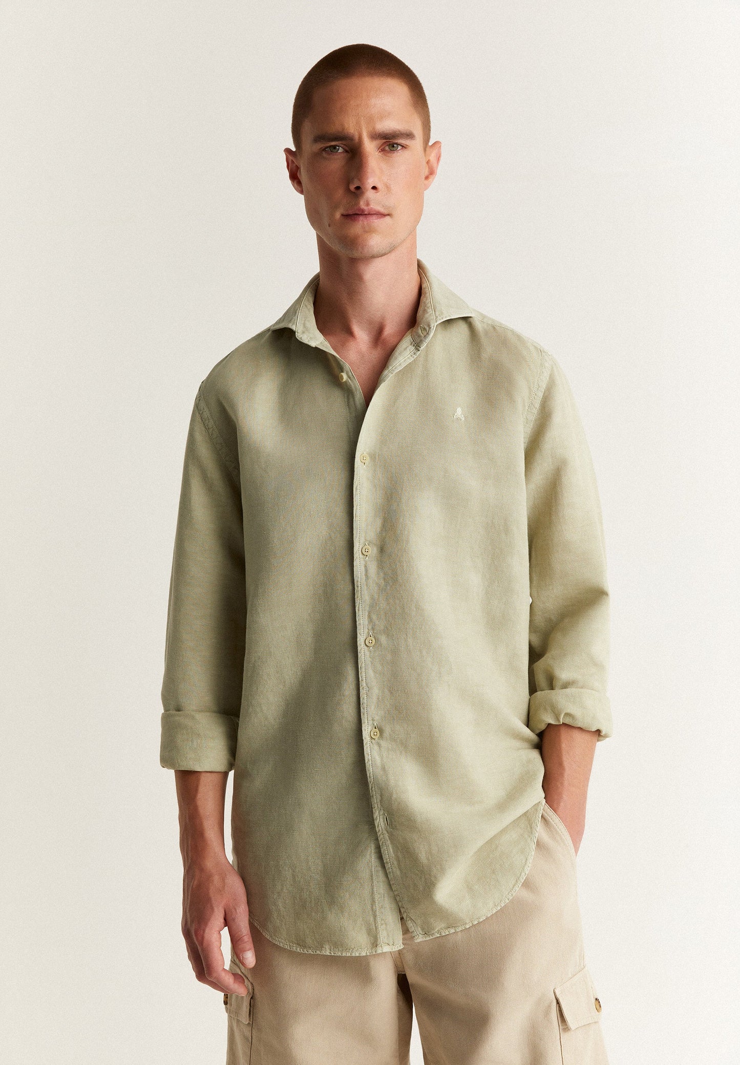 LINEN SKULL SHIRT