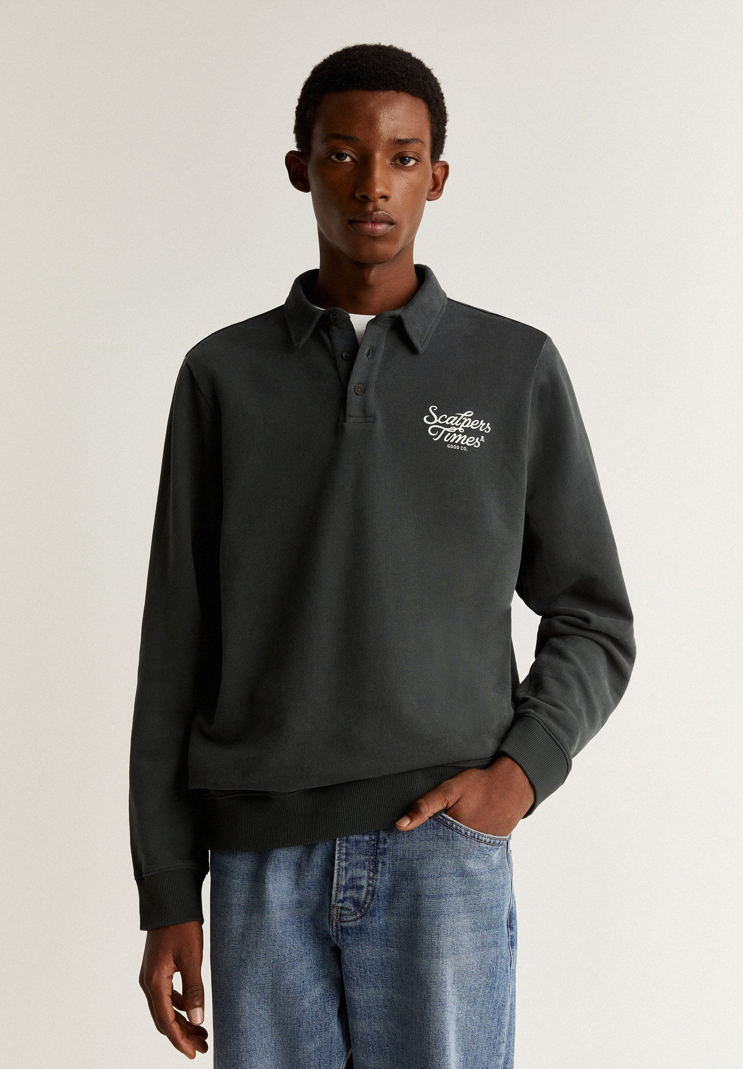 POLO NECK SWEATSHIRT