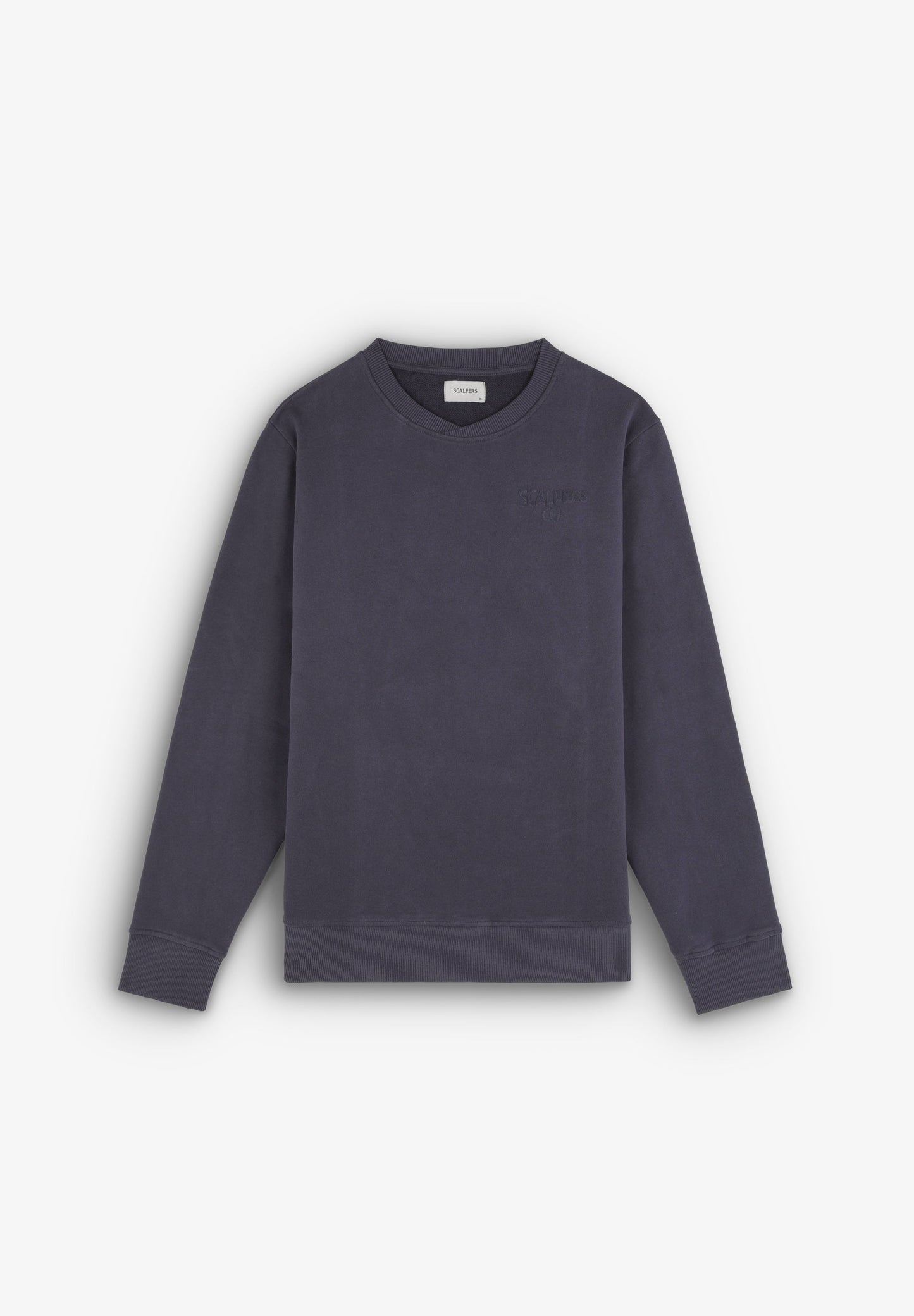 SWEATSHIRT WITH FLOCKED PRINT