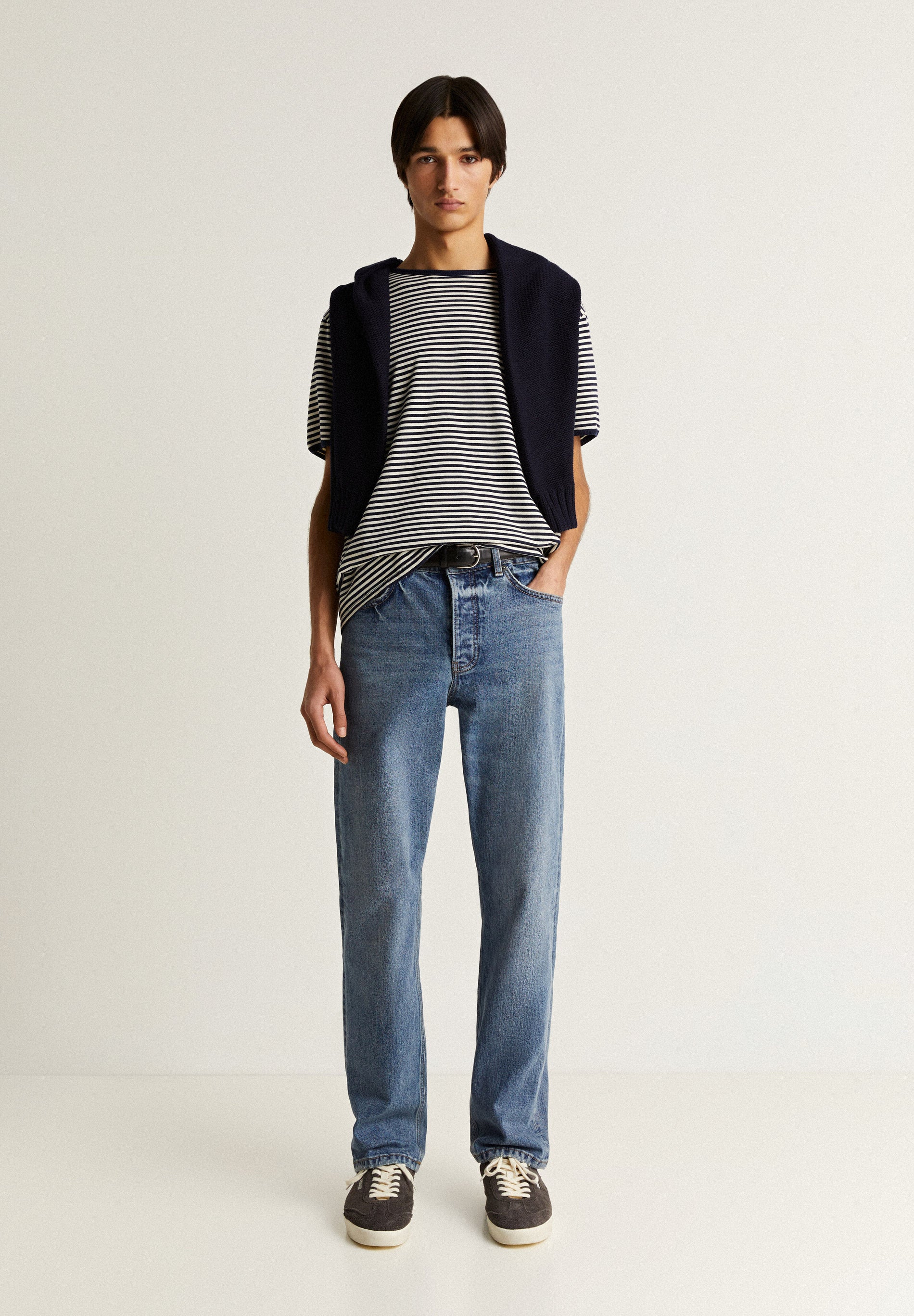 STRIPED COTTON T-SHIRT