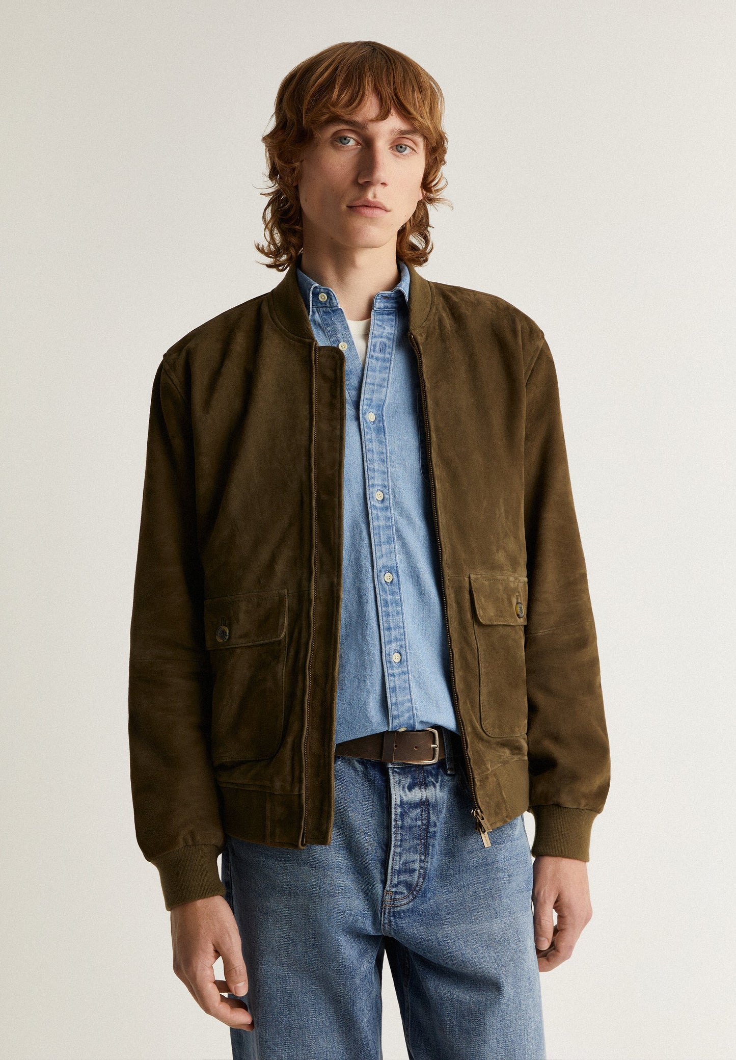 SUEDE BOMBER JACKET