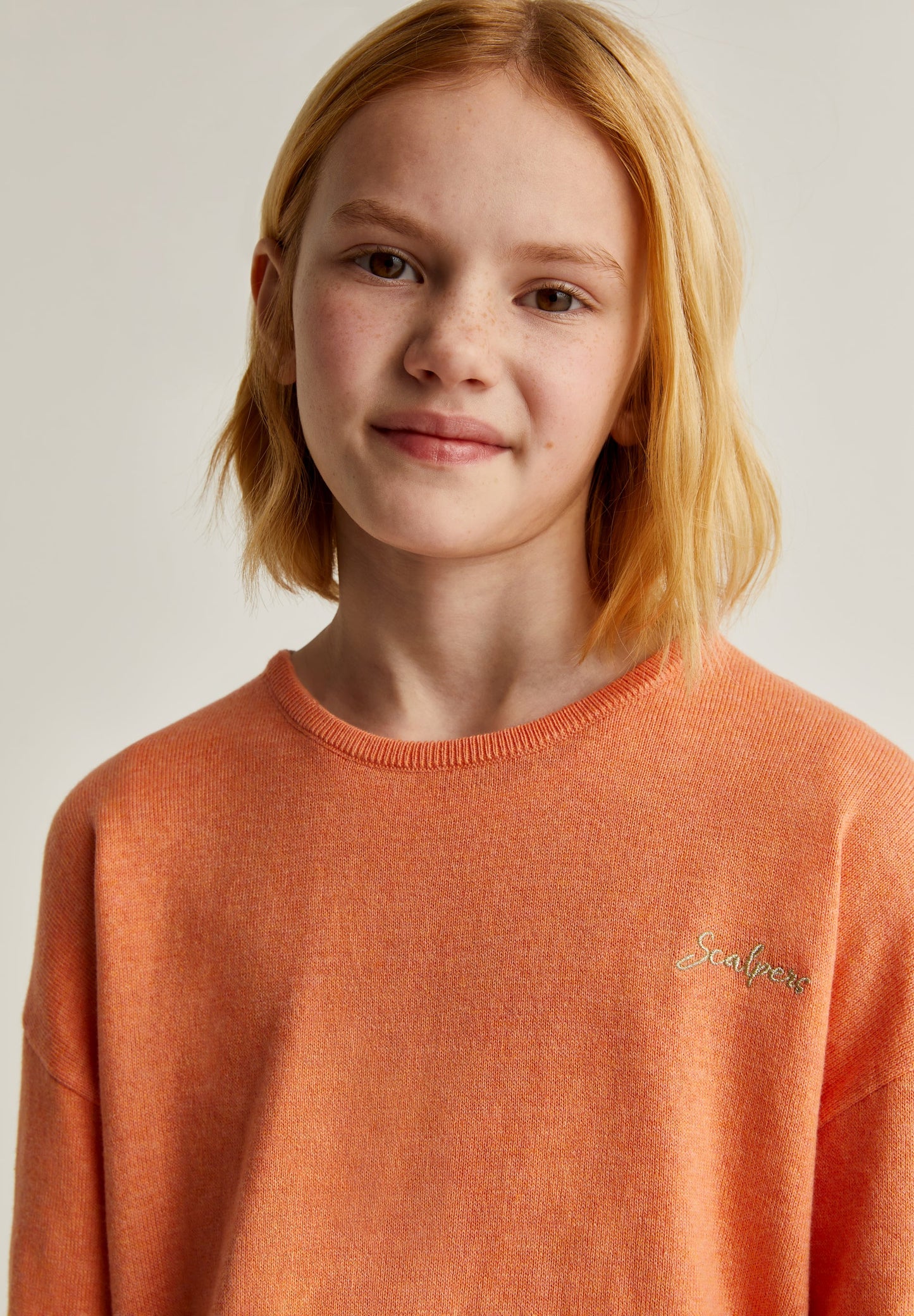 SWEATER WITH CONTRAST LUREX SKULL ON THE BACK