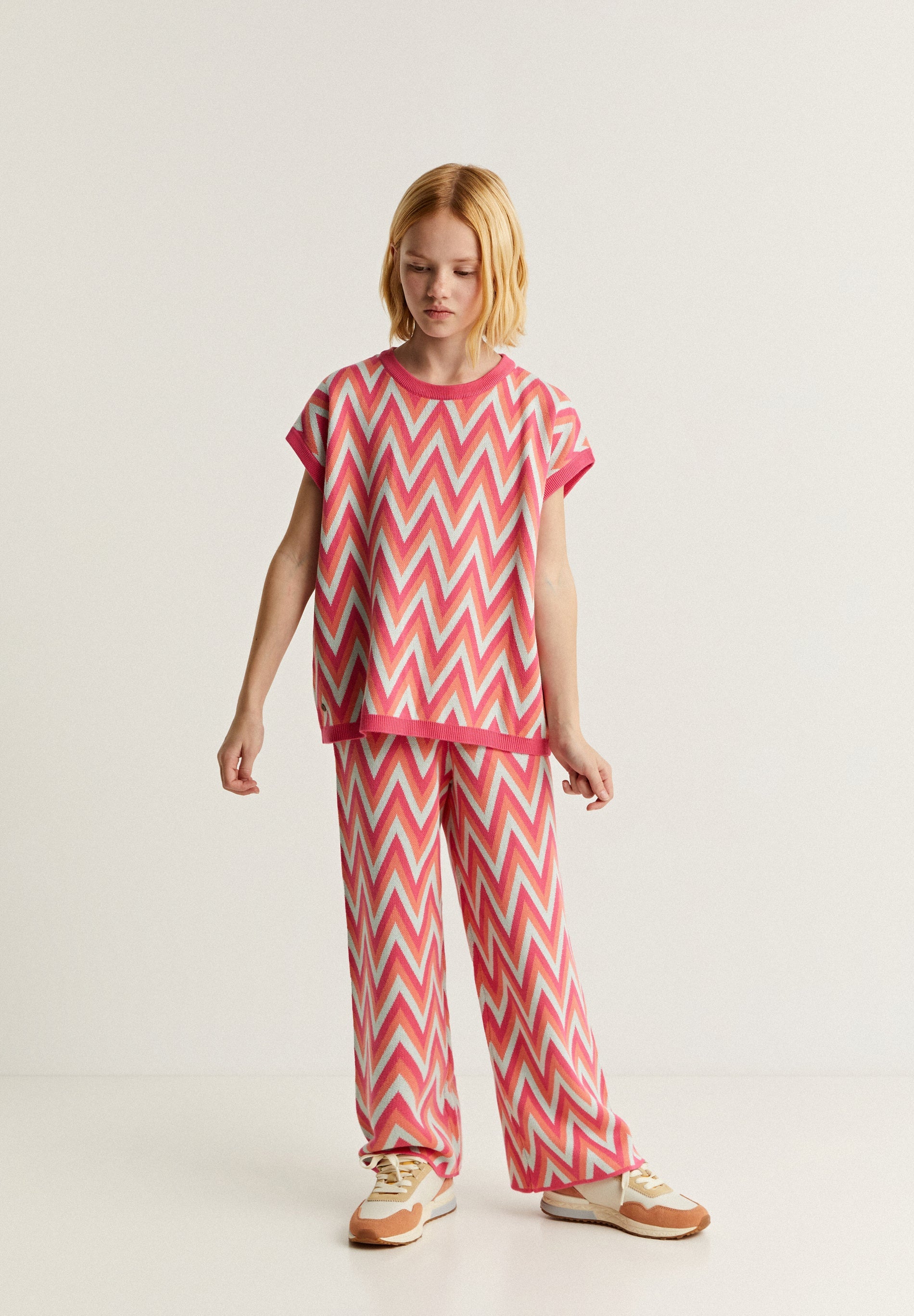 ZIG ZAG KNIT TROUSERS
