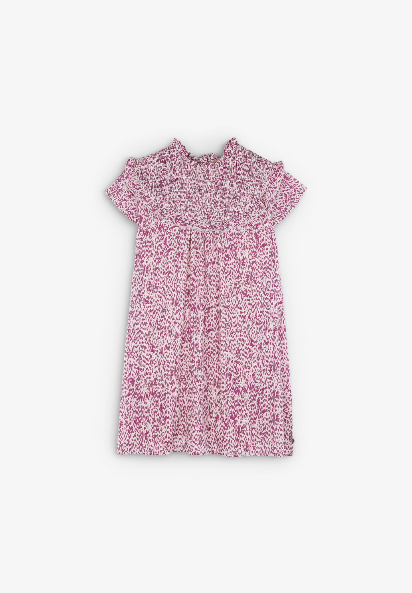 DRESS WITH SMOCKED YOKE
