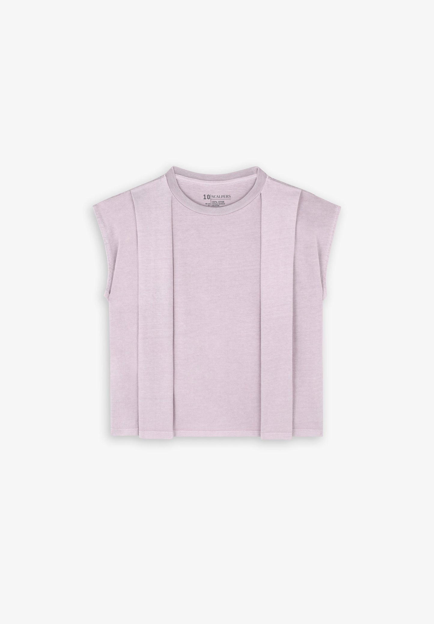T-SHIRT WITH PLEAT DETAIL