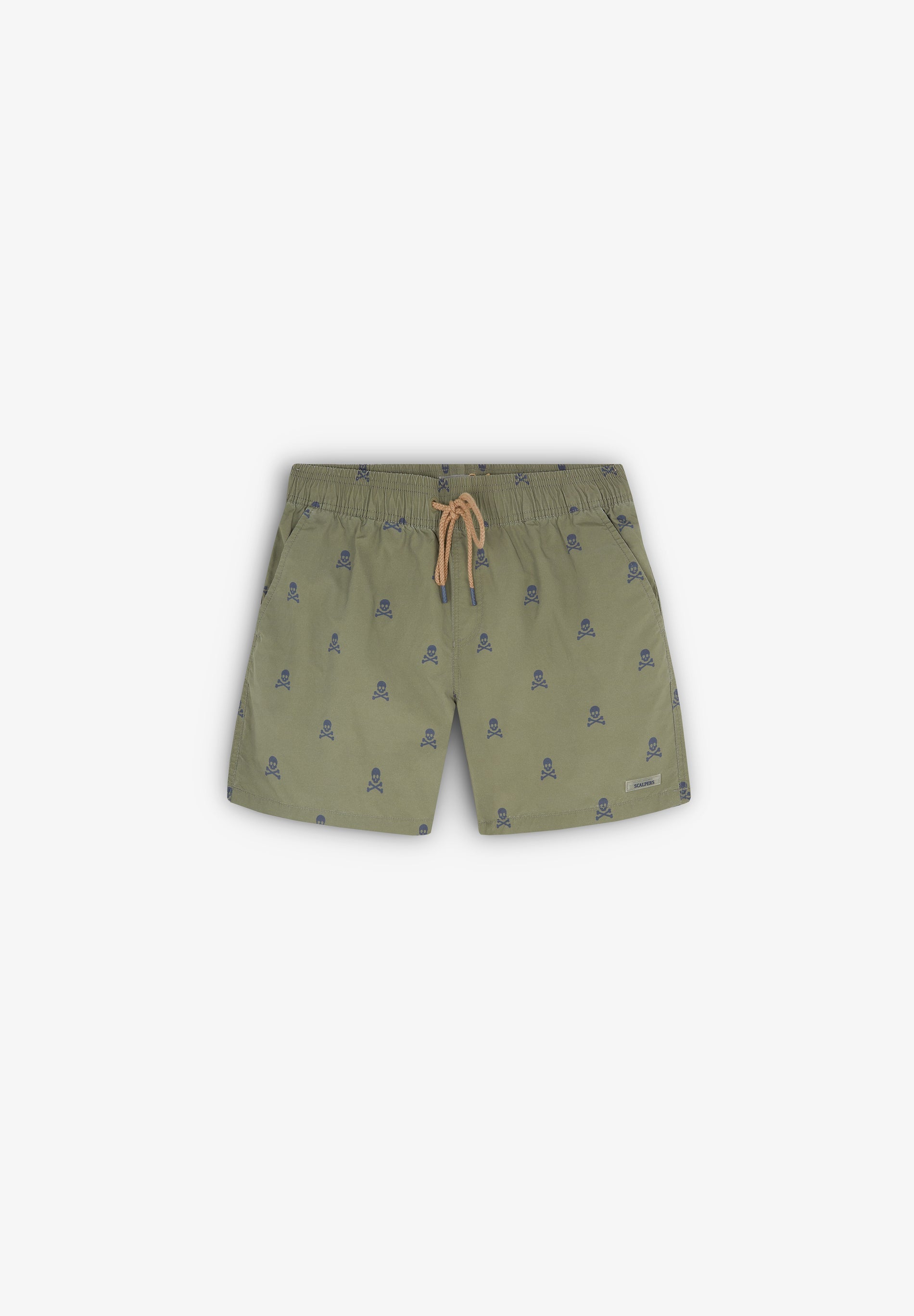 SWIMMING TRUNKS WITH ALL-OVER SKULLS