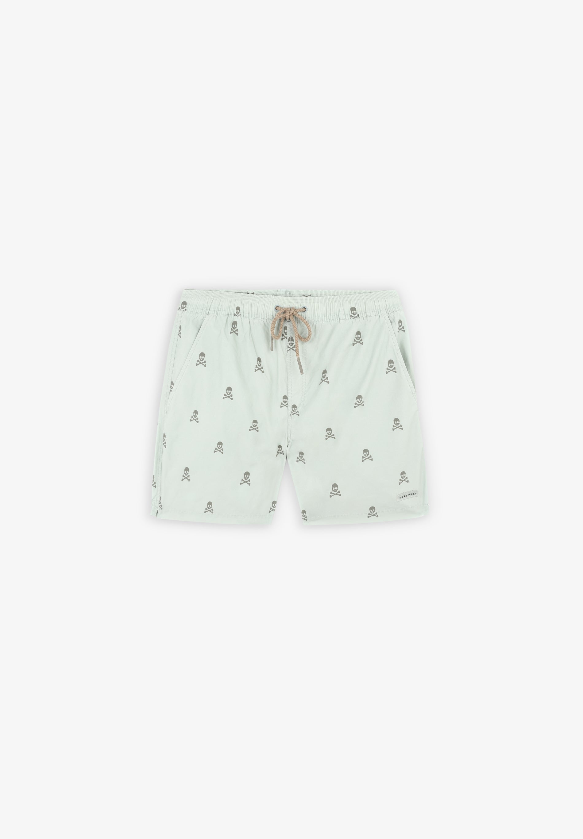 SWIMMING TRUNKS WITH ALL-OVER SKULLS