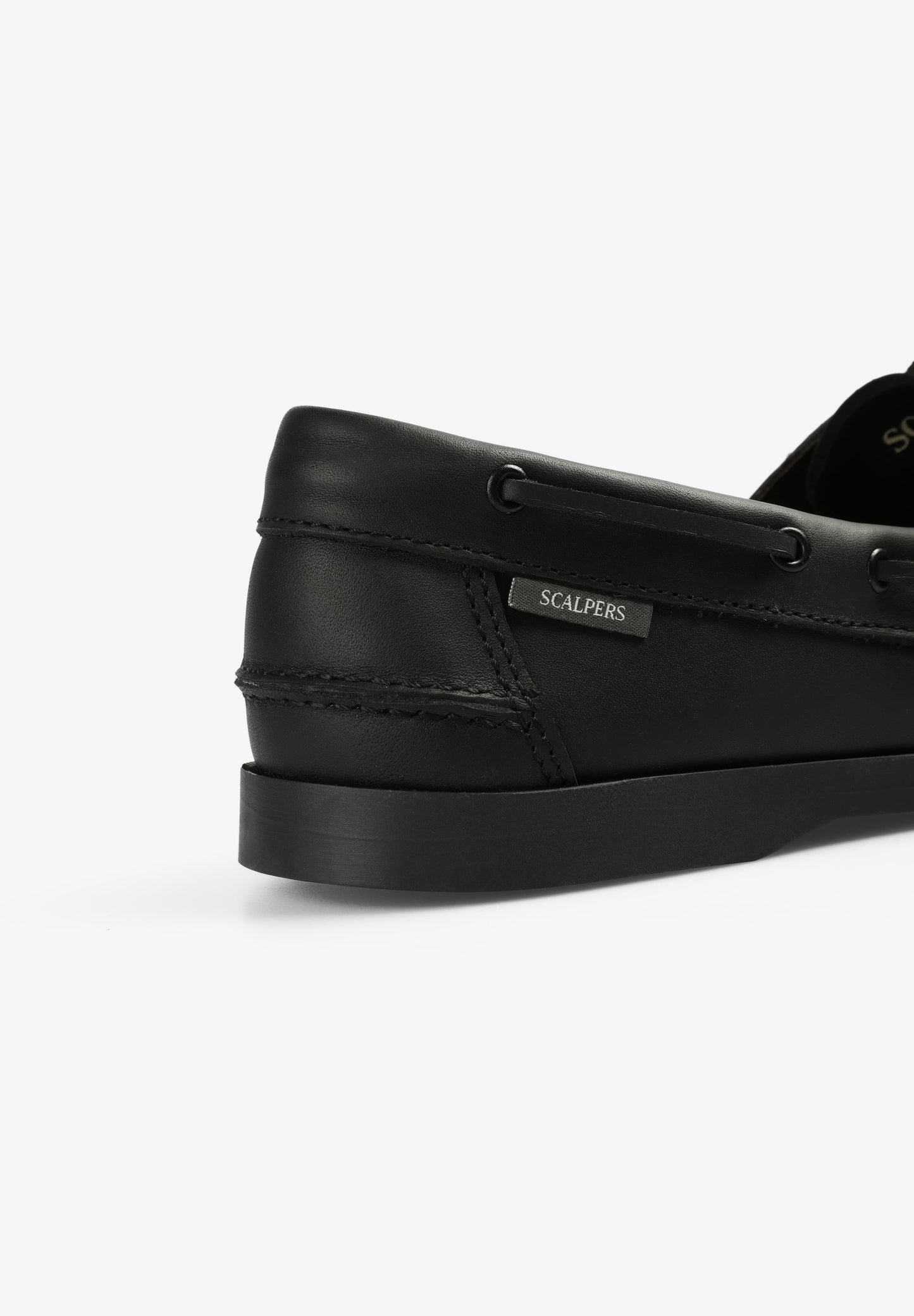 PLAIN LEATHER DECK SHOES