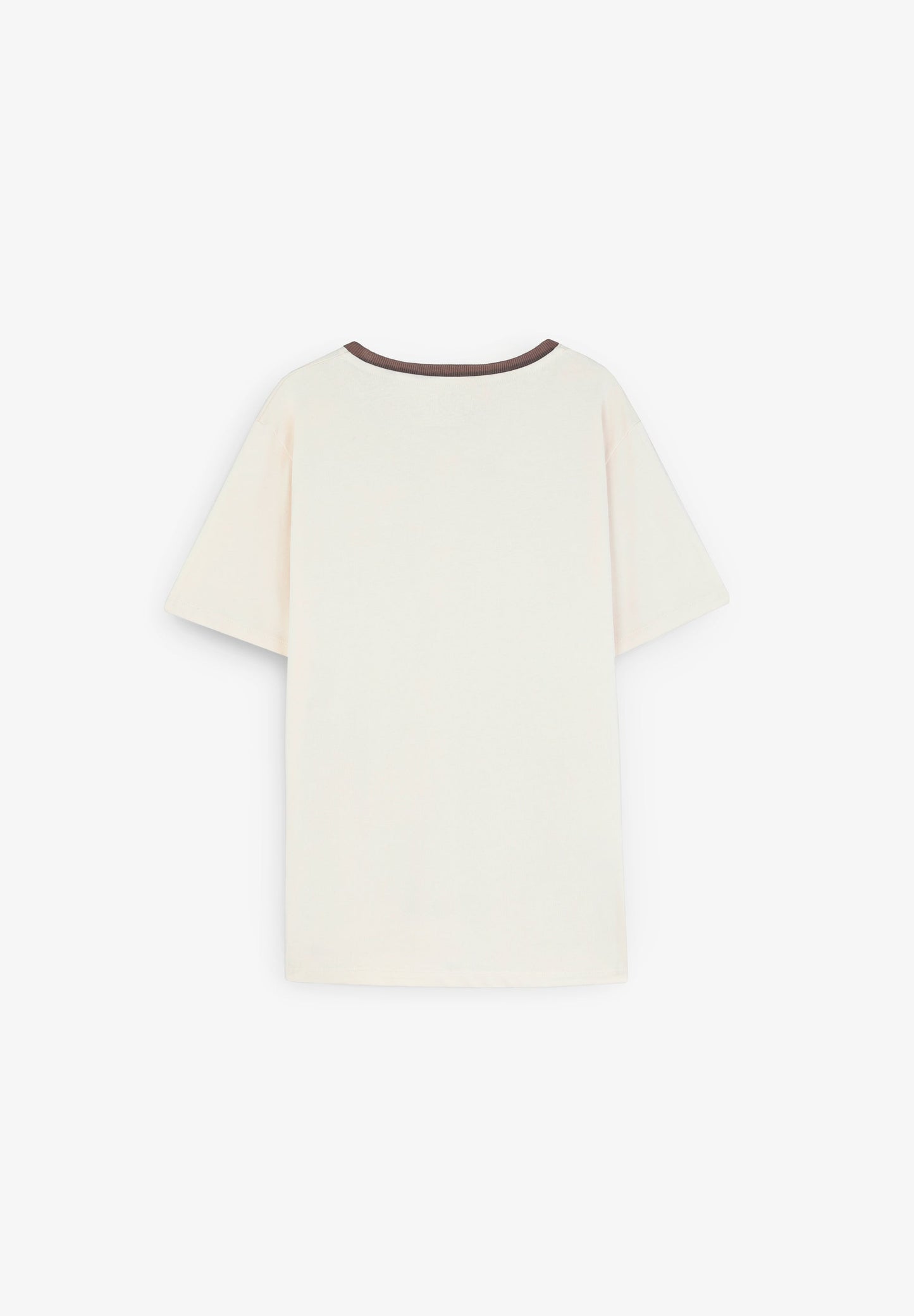 T-SHIRT WITH CONTRAST COLLAR DETAIL