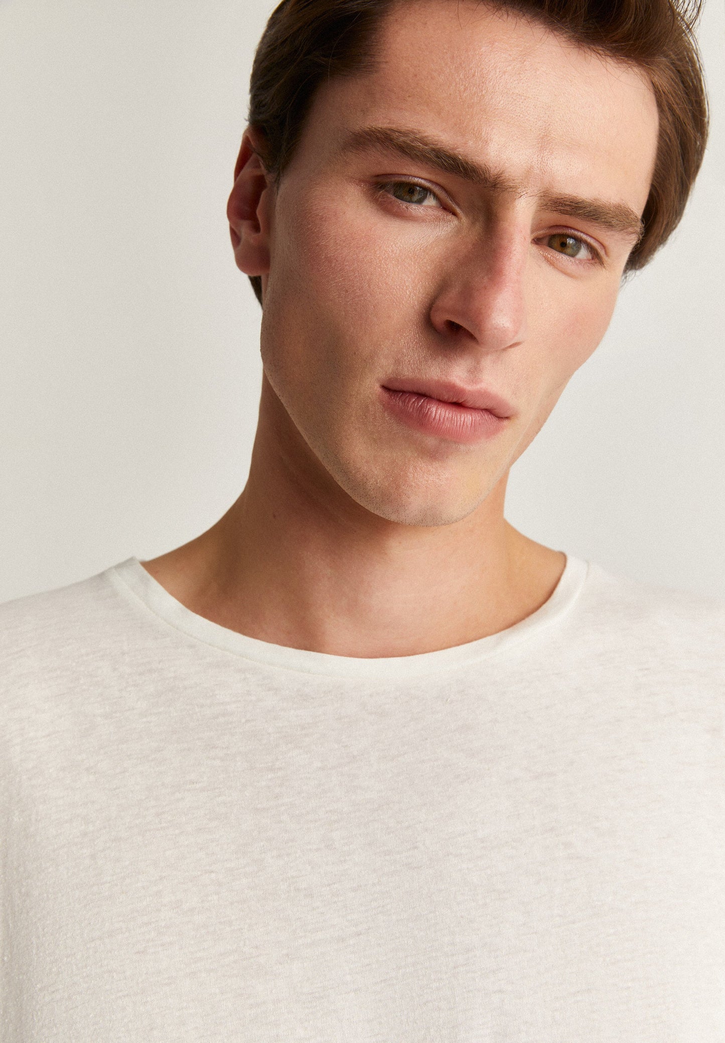 PLAIN LINEN T-SHIRT