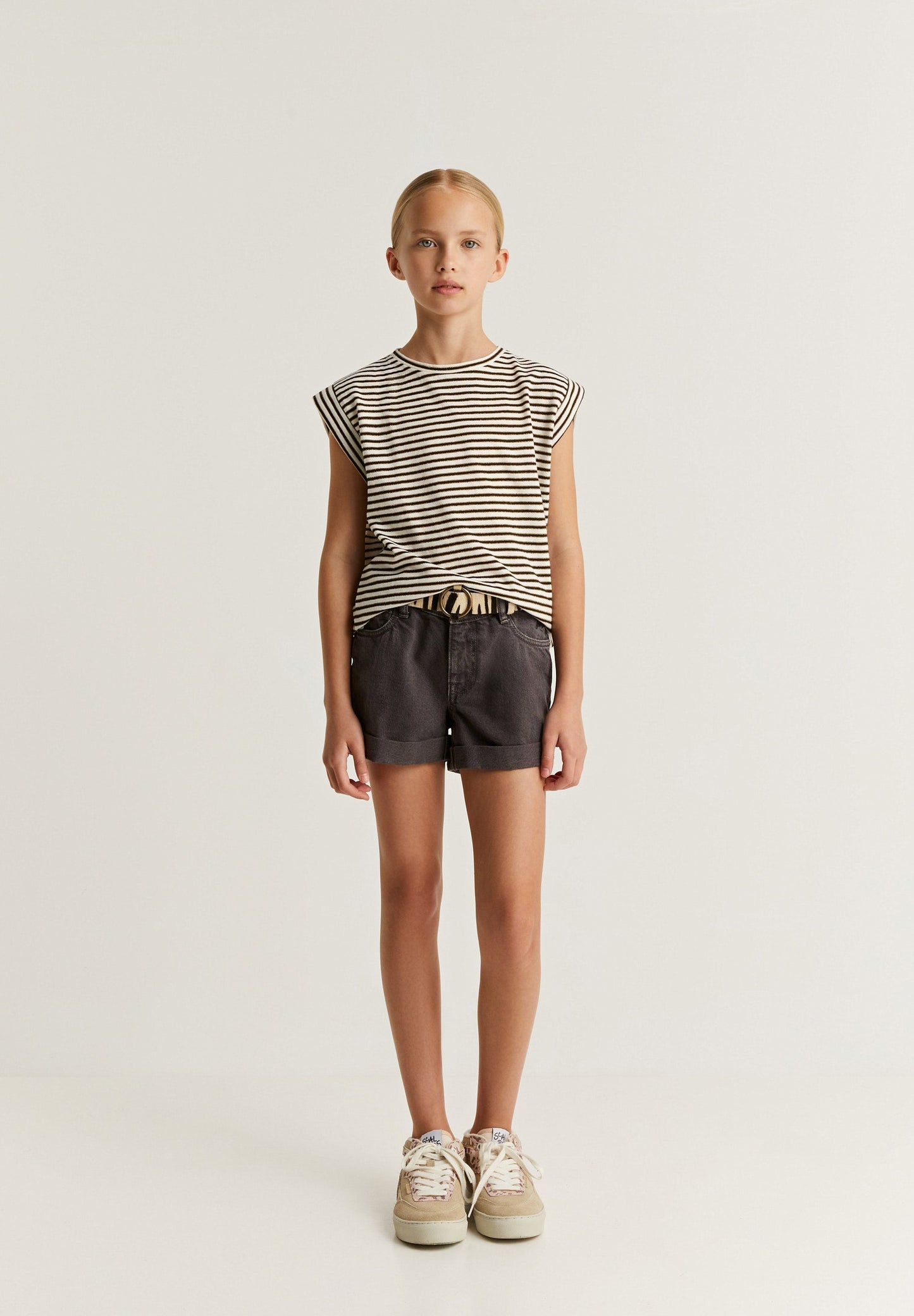 STRIPED LUREX T-SHIRT