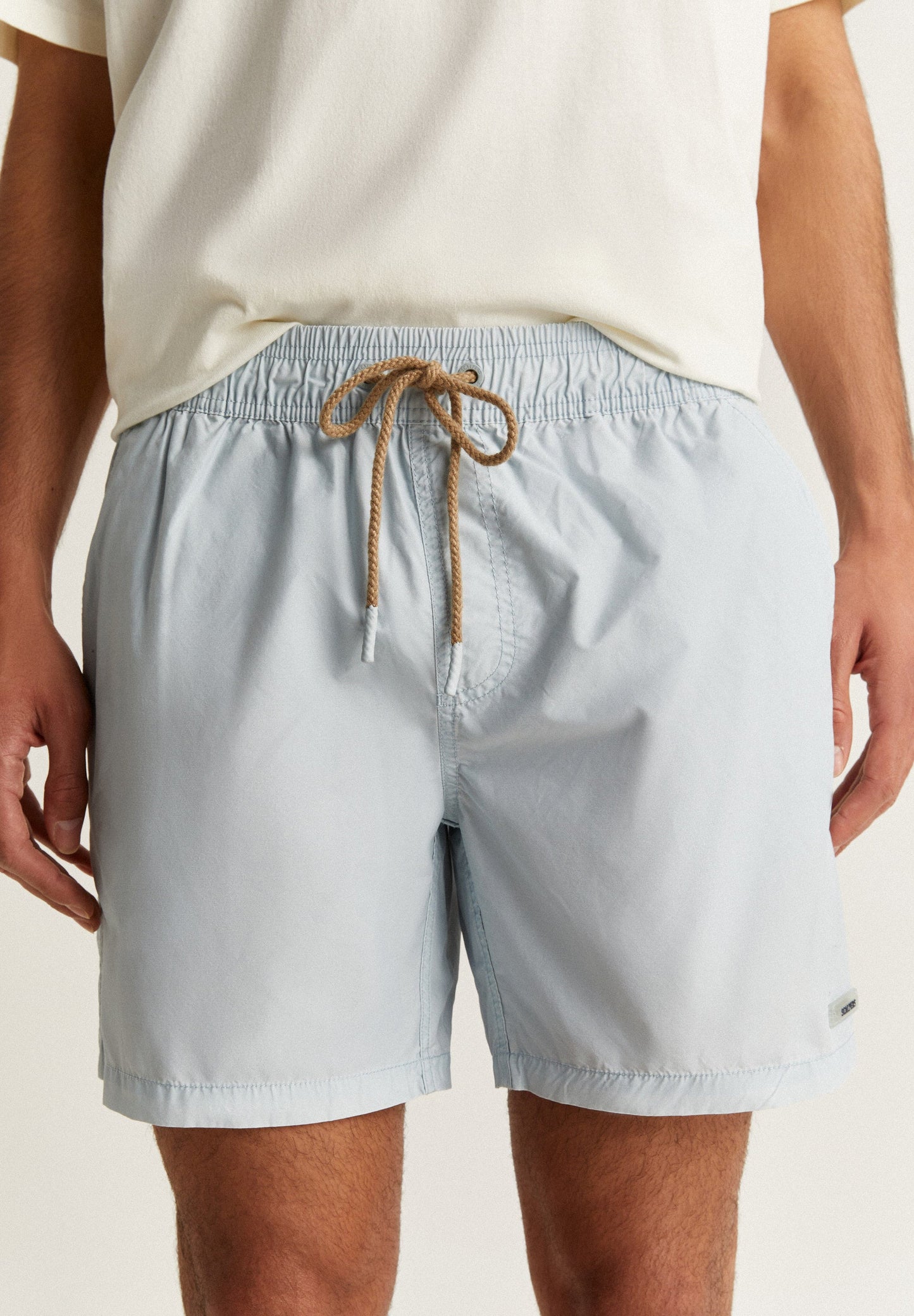 WASHED SWIMMING COSTUME LOGO DETAIL