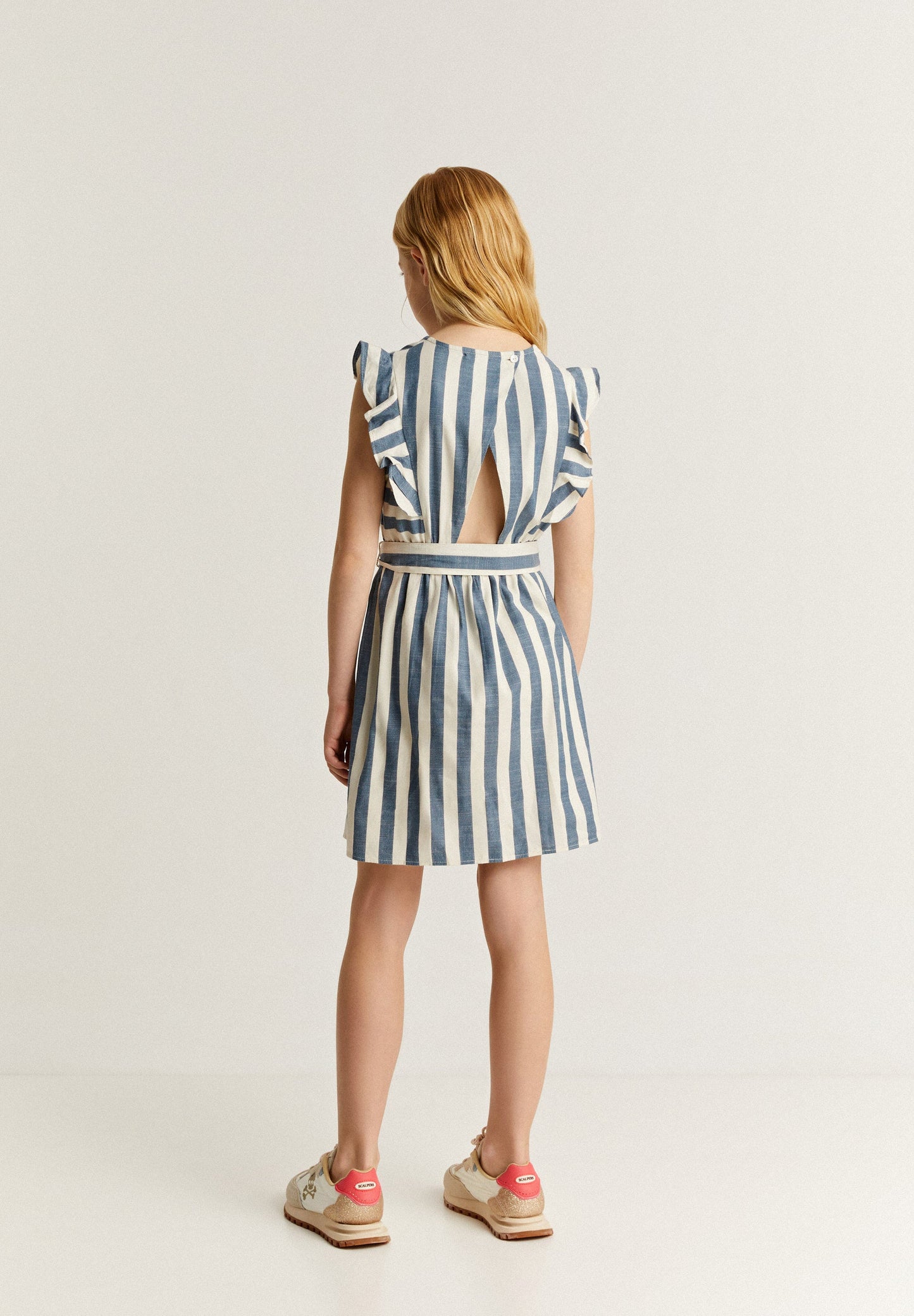 STRIPED DRESS WITH BOW