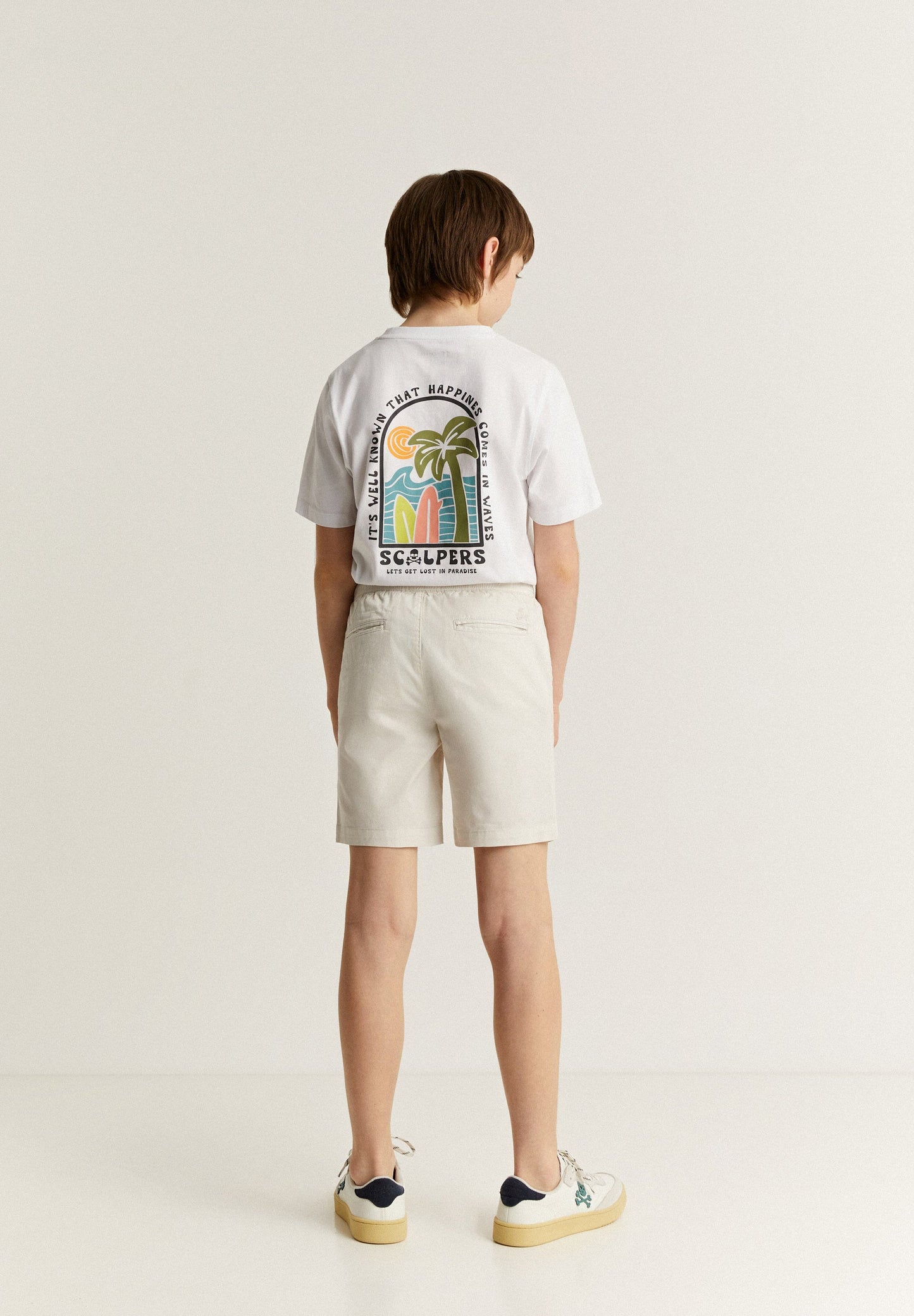 PLAIN BERUMDA SHORTS WITH BUTTON