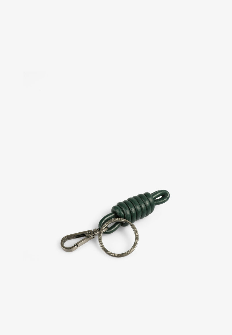LEATHER KNOT KEYCHAIN