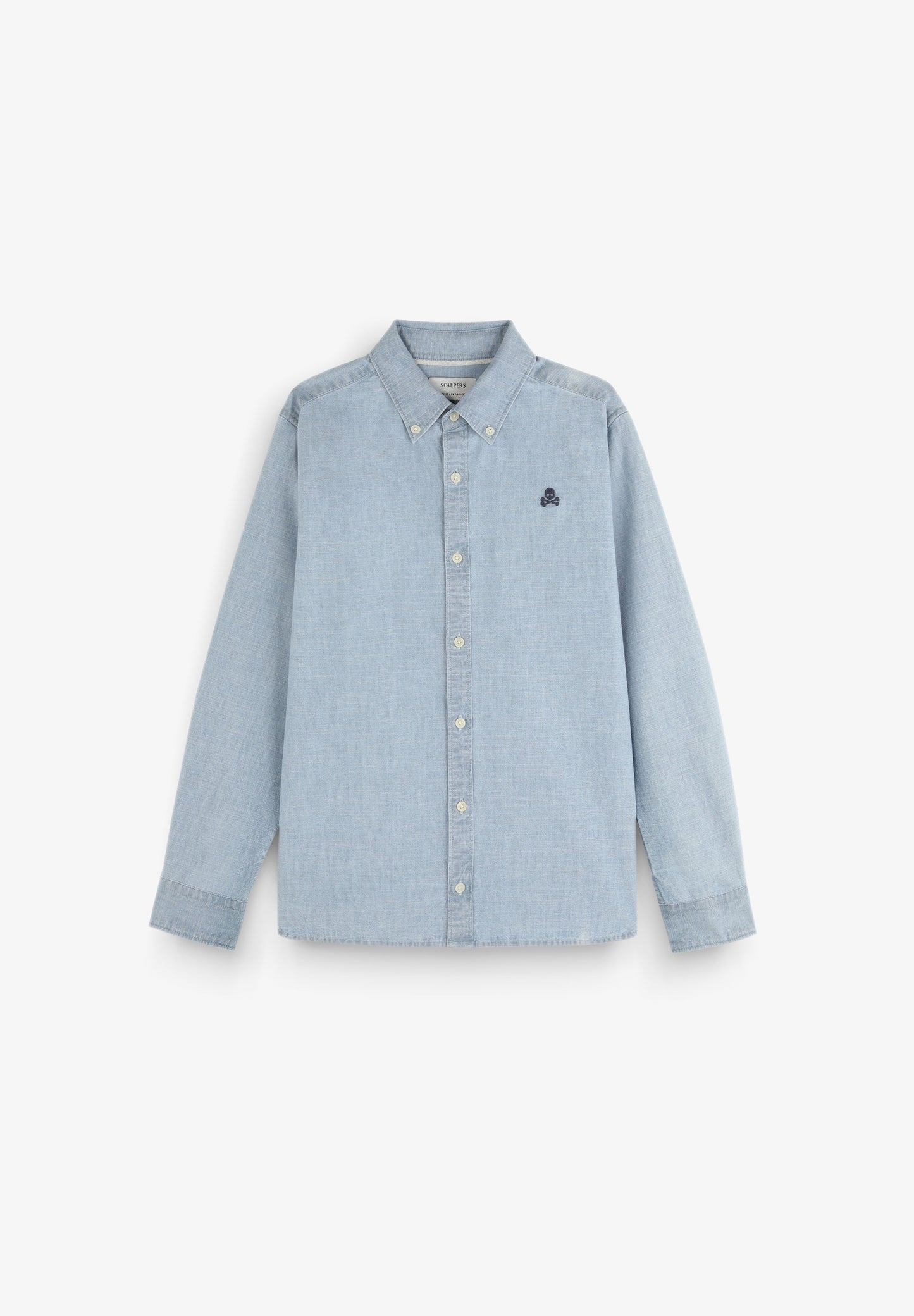 BUTTON-DOWN COLLAR DENIM SHIRT