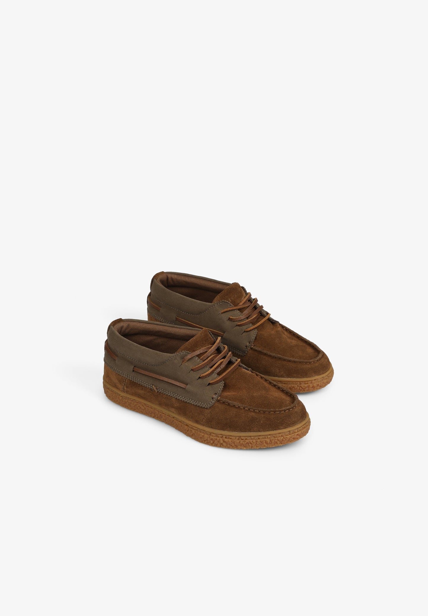 SPLIT SUEDE BOAT SHOES